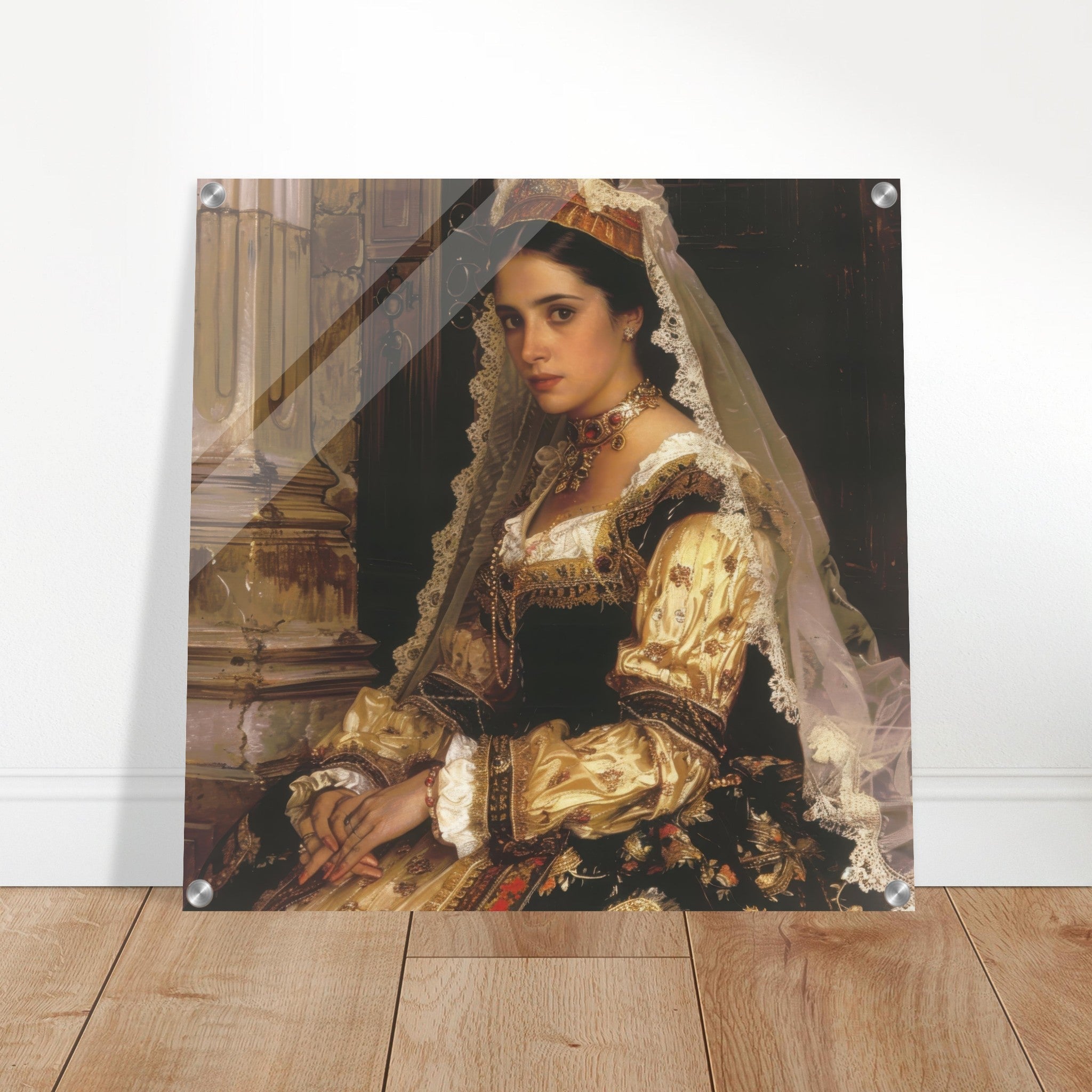 Acrylic Print Square - Romanticism art style culture of Spain 2 - Shop Ai Art WebShop - Digital Art online Store