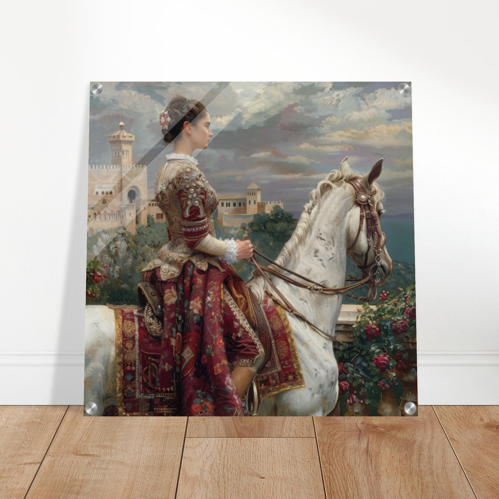 Acrylic Print Square - Romanticism art style culture of Spain 4 - Shop Ai Art WebShop - Digital Art online Store