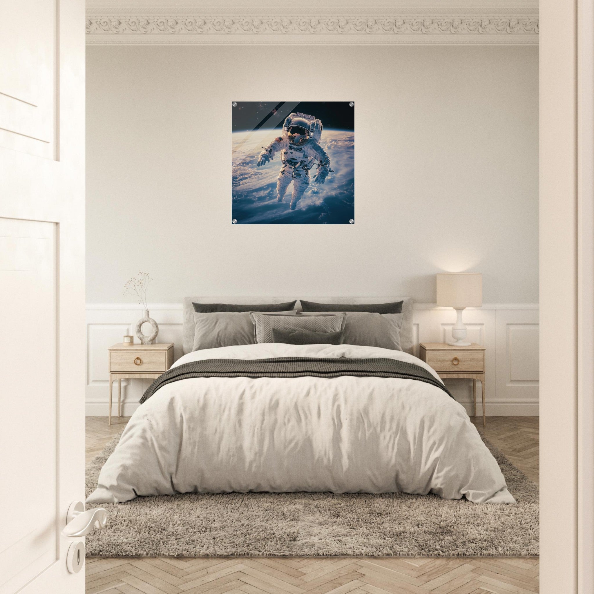 Acrylic Print Square - The psychological challenges of long 3 - Shop Ai Art WebShop - Digital Art online Store