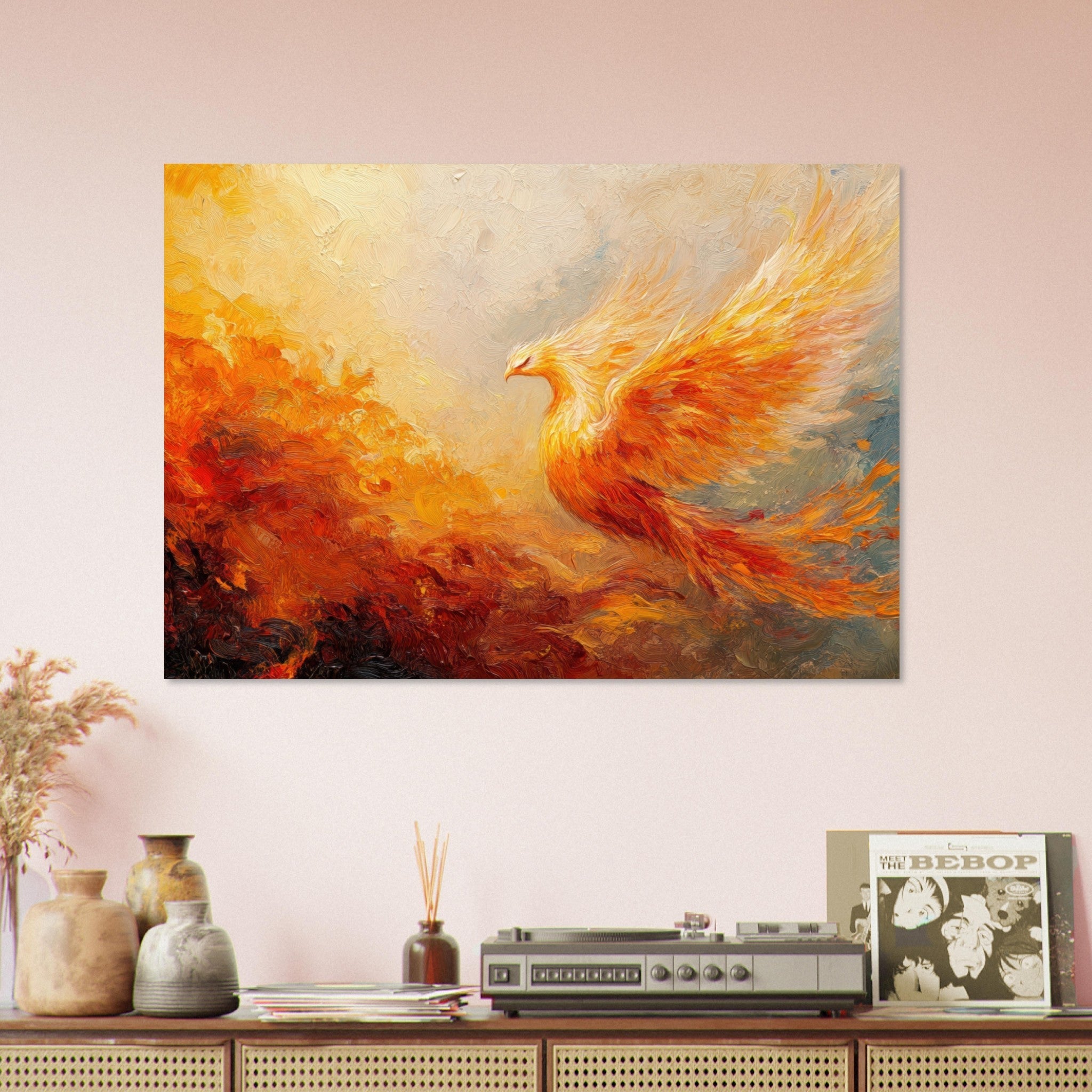 Aluminum Print Landscape - Impressionist Phoenix Rebirth Impressionism Did 2 - Shop Ai Art WebShop - Digital Art online Store