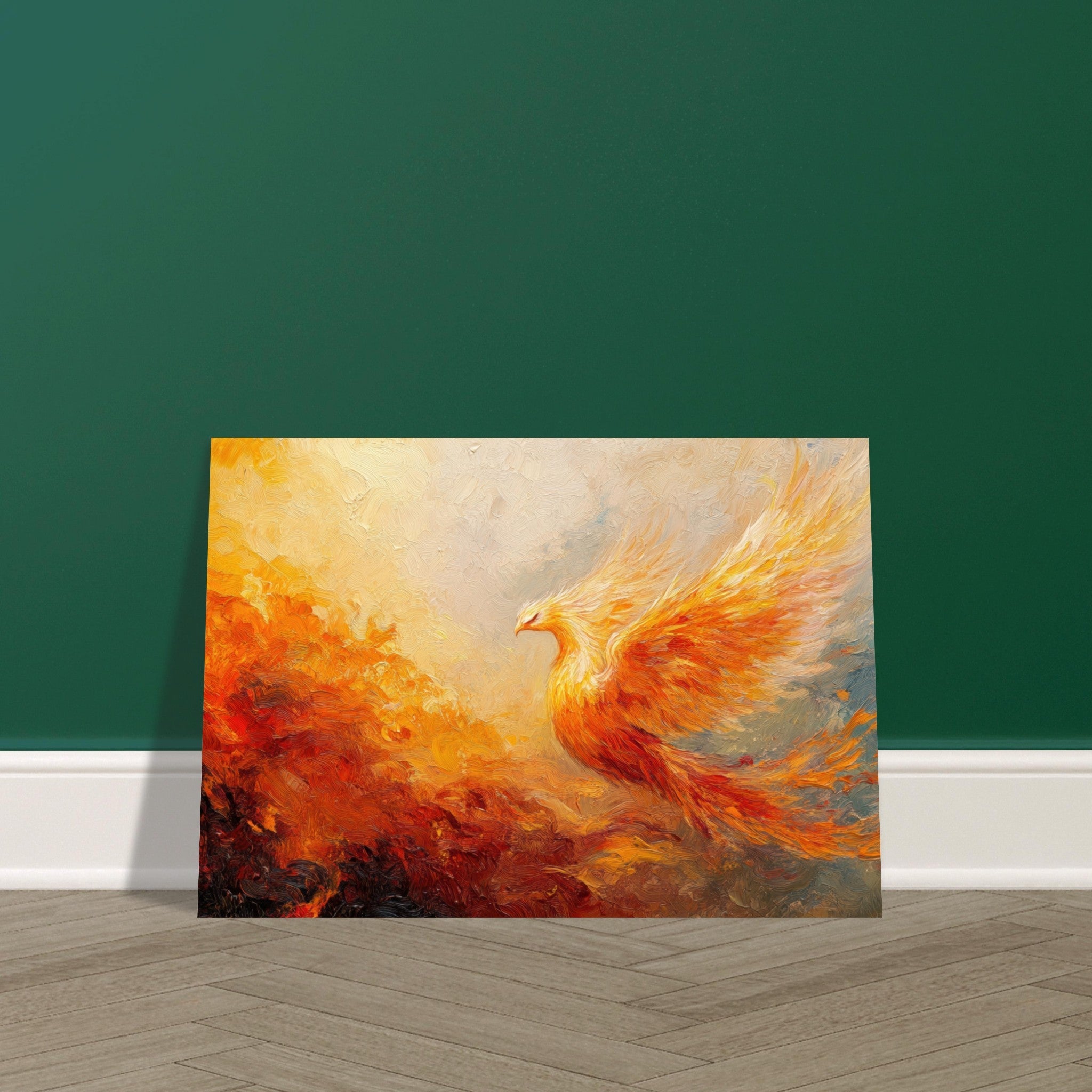 Aluminum Print Landscape - Impressionist Phoenix Rebirth Impressionism Did 2 - Shop Ai Art WebShop - Digital Art online Store