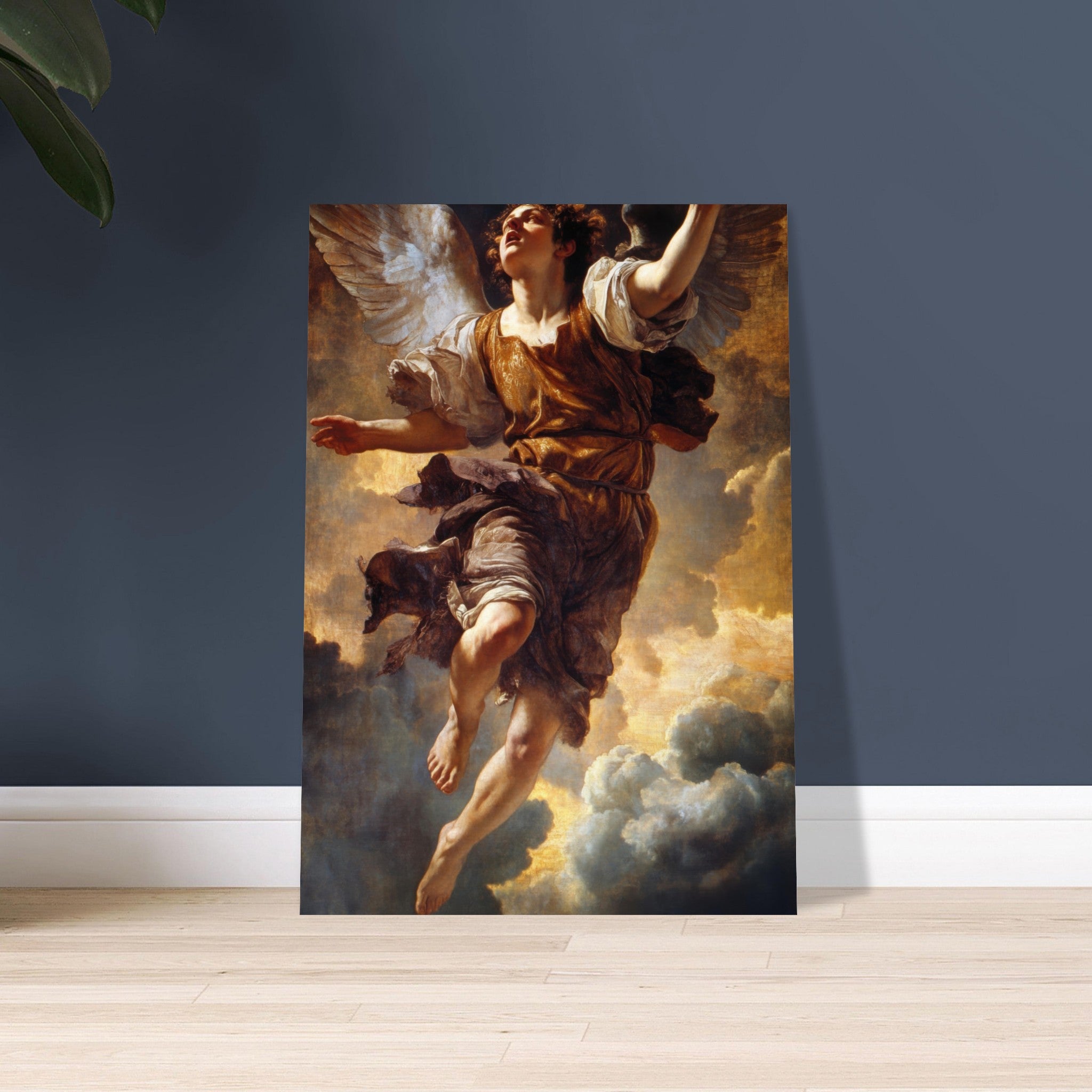 Aluminum Print Portrait - The Fallen Angels Descent Baroque Mythological 2 - Shop Ai Art WebShop - Digital Art online Store