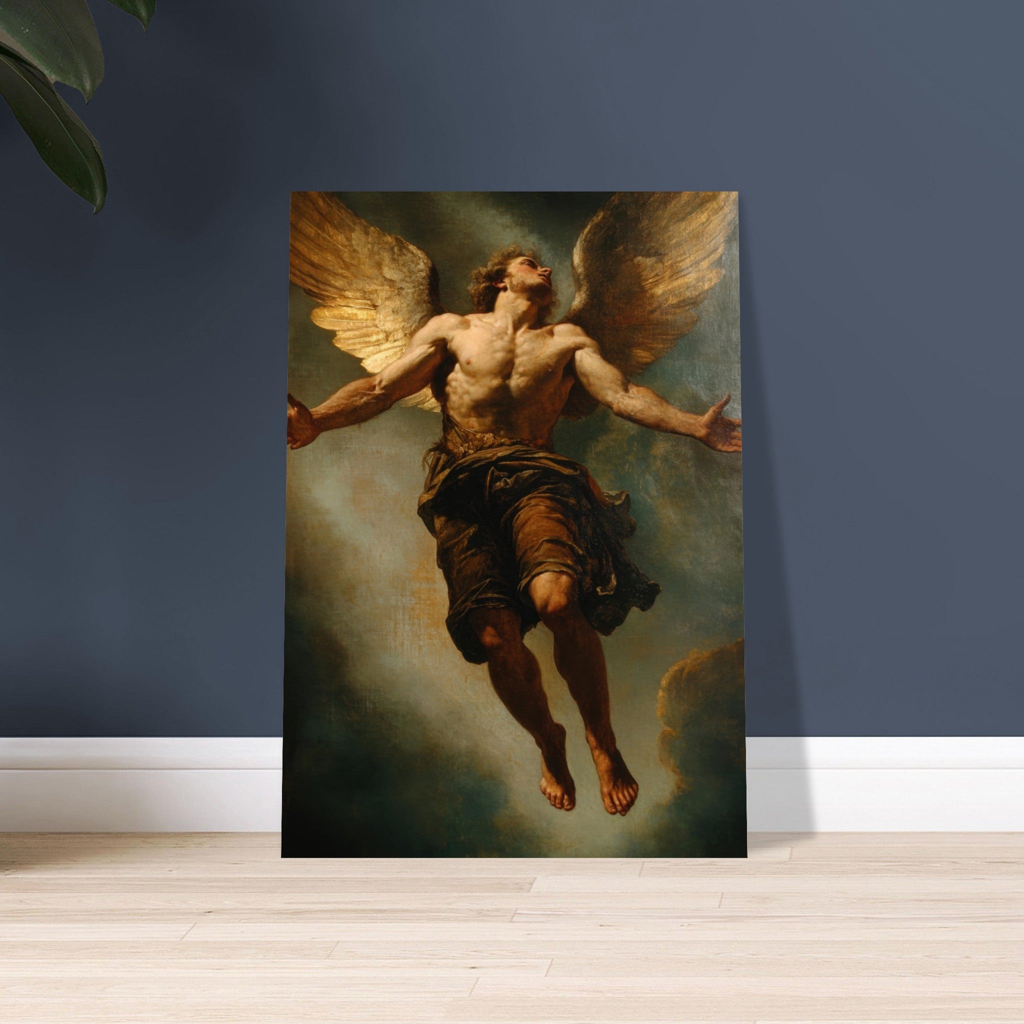 Aluminum Print Portrait - The Fallen Angels Descent Baroque Mythological 3 - Shop Ai Art WebShop - Digital Art online Store