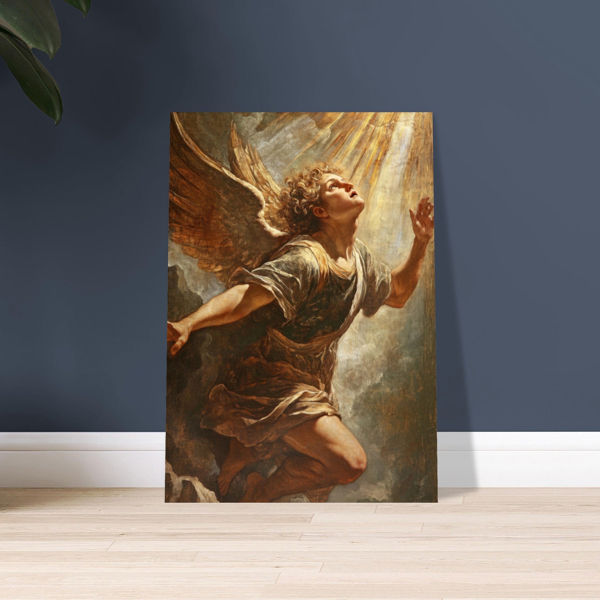 Aluminum Print Portrait - The Fallen Angels Descent Baroque Mythological 4 - Shop Ai Art WebShop - Digital Art online Store