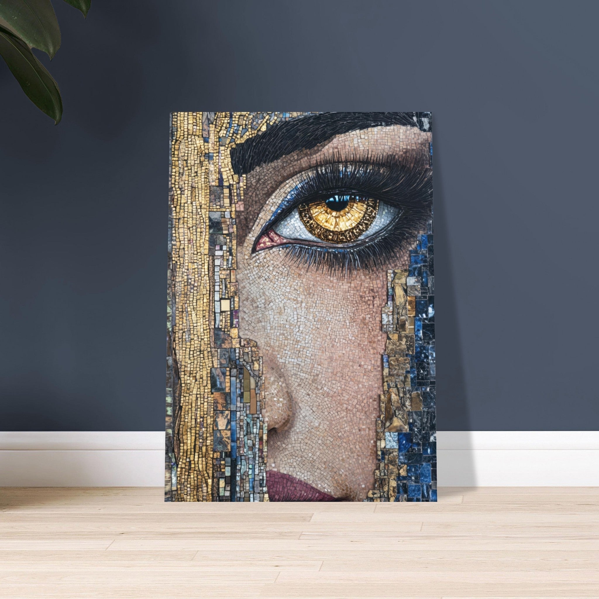 Aluminum Print Portrait - The Oracles Forbidden Prophecy Byzantine Mosaic 6 - Shop Ai Art WebShop - Digital Art online Store