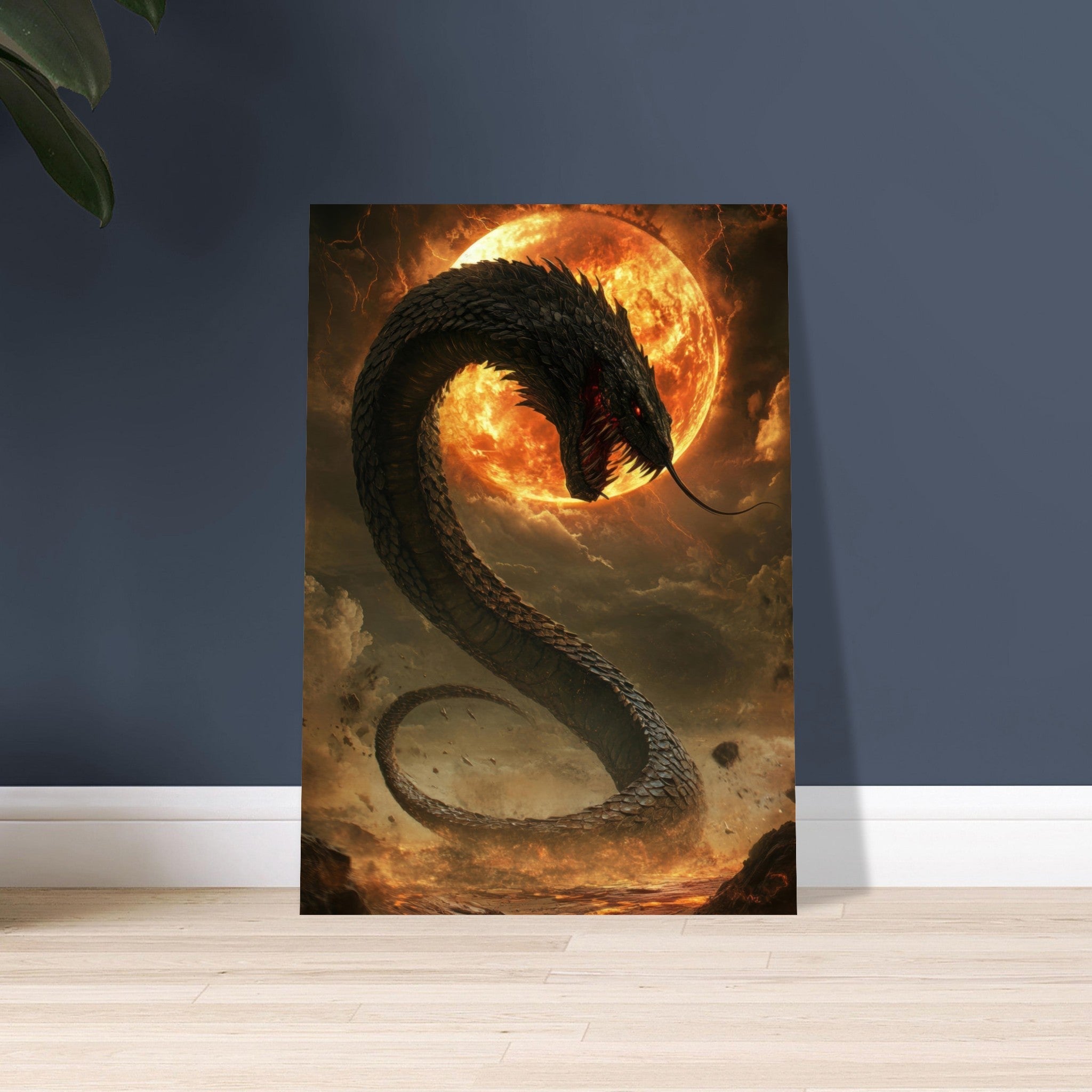 Aluminum Print Portrait - The Wrath of Apophis Dark Fantasy A Dark Fantasy 2 - Shop Ai Art WebShop - Digital Art online Store