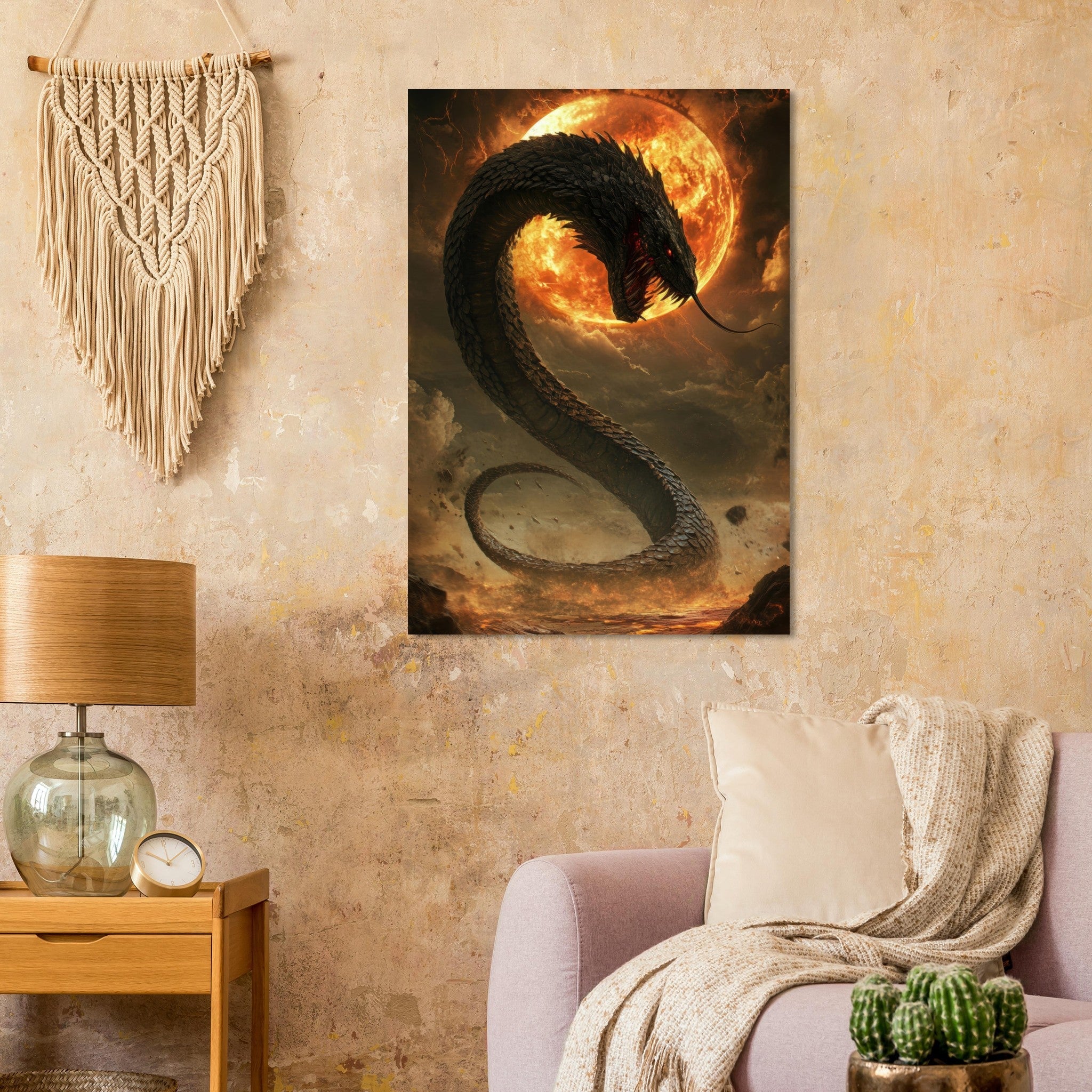 Aluminum Print Portrait - The Wrath of Apophis Dark Fantasy A Dark Fantasy 2 - Shop Ai Art WebShop - Digital Art online Store