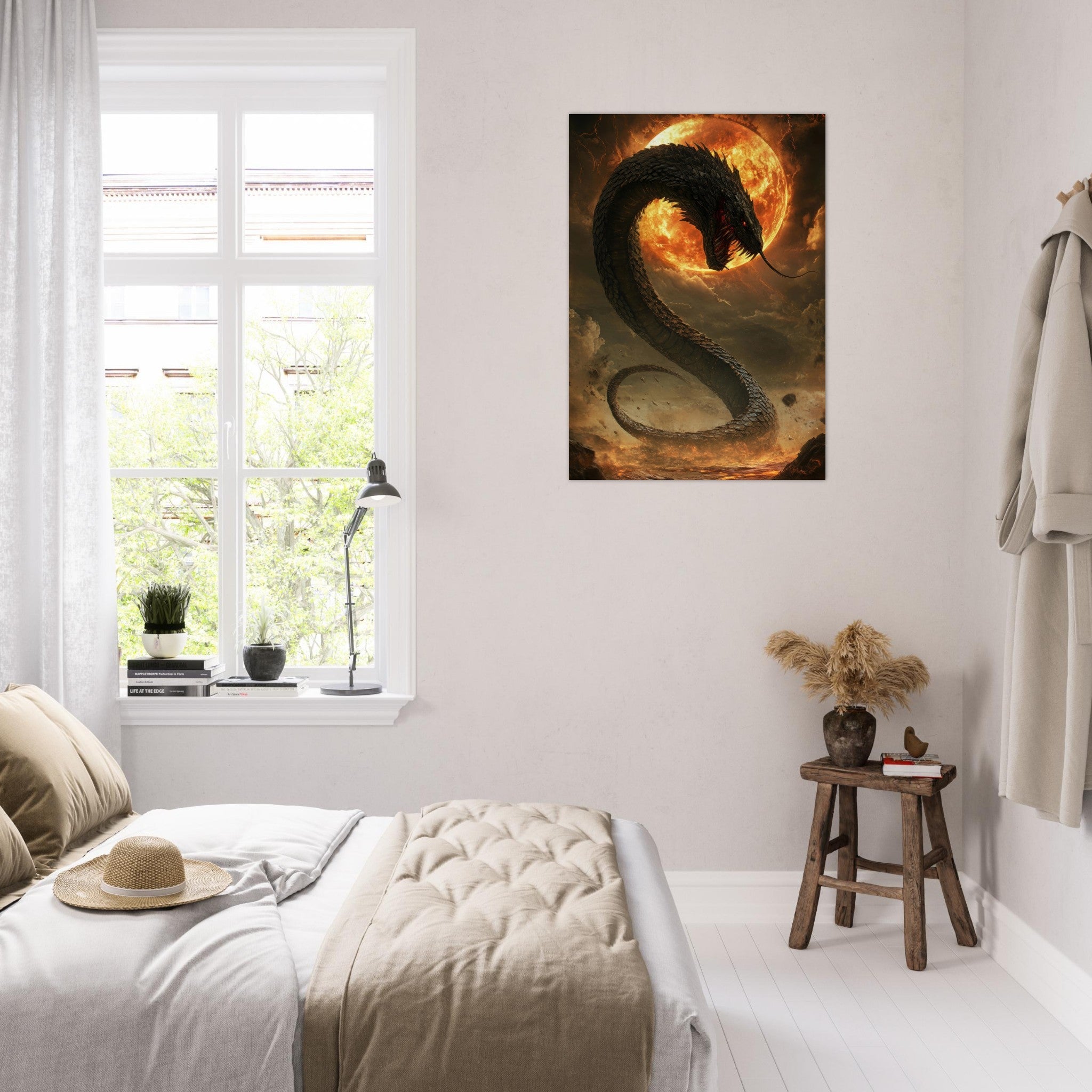 Aluminum Print Portrait - The Wrath of Apophis Dark Fantasy A Dark Fantasy 2 - Shop Ai Art WebShop - Digital Art online Store