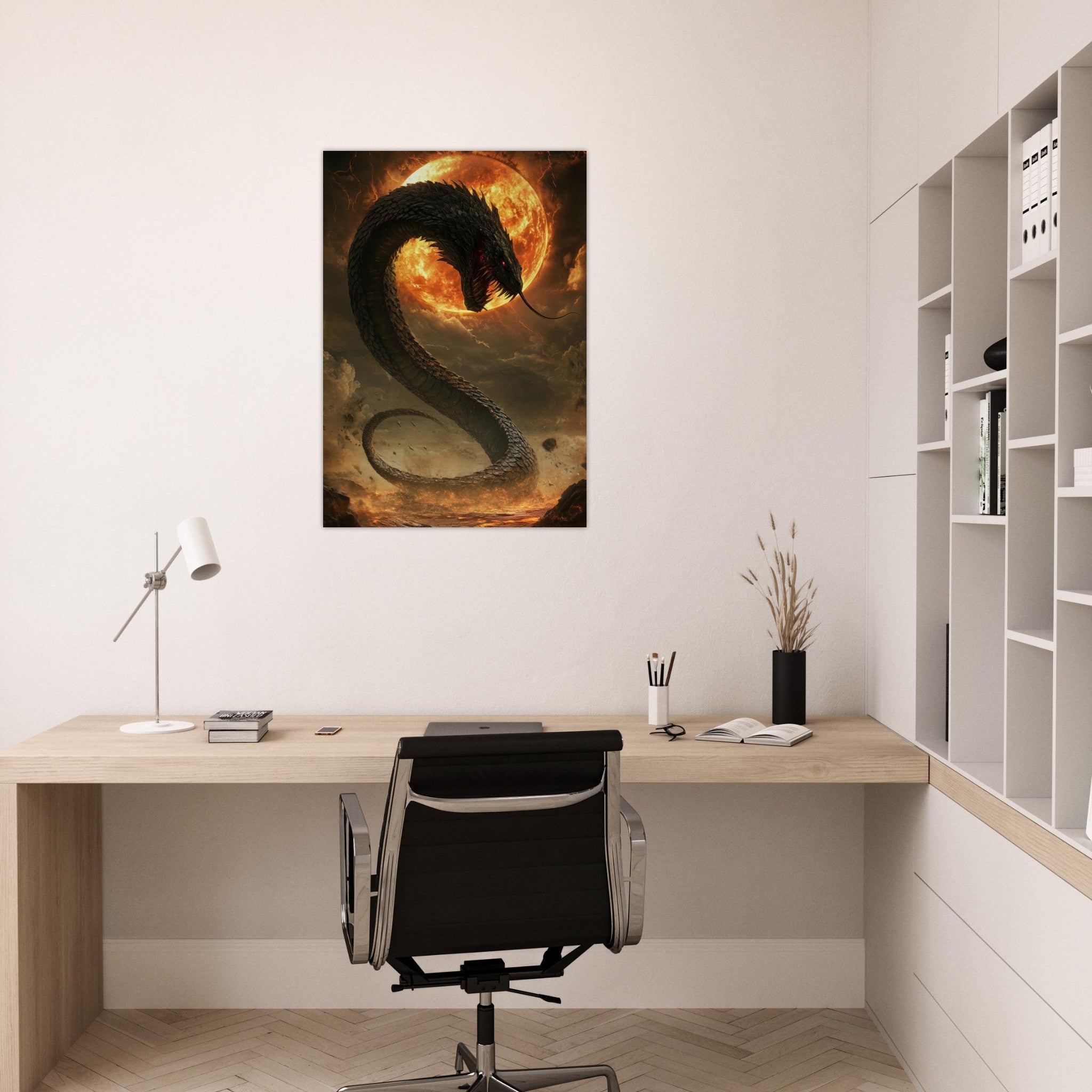 Aluminum Print Portrait - The Wrath of Apophis Dark Fantasy A Dark Fantasy 2 - Shop Ai Art WebShop - Digital Art online Store