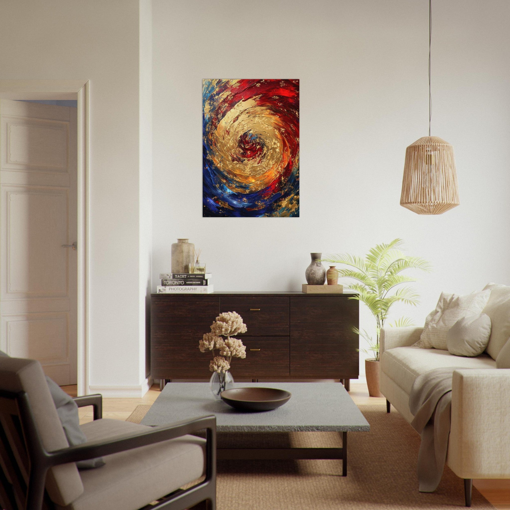 Aluminum Print Portrait - Vortex of Emotions A swirling fusion of vagrant 2 - Shop Ai Art WebShop - Digital Art online Store