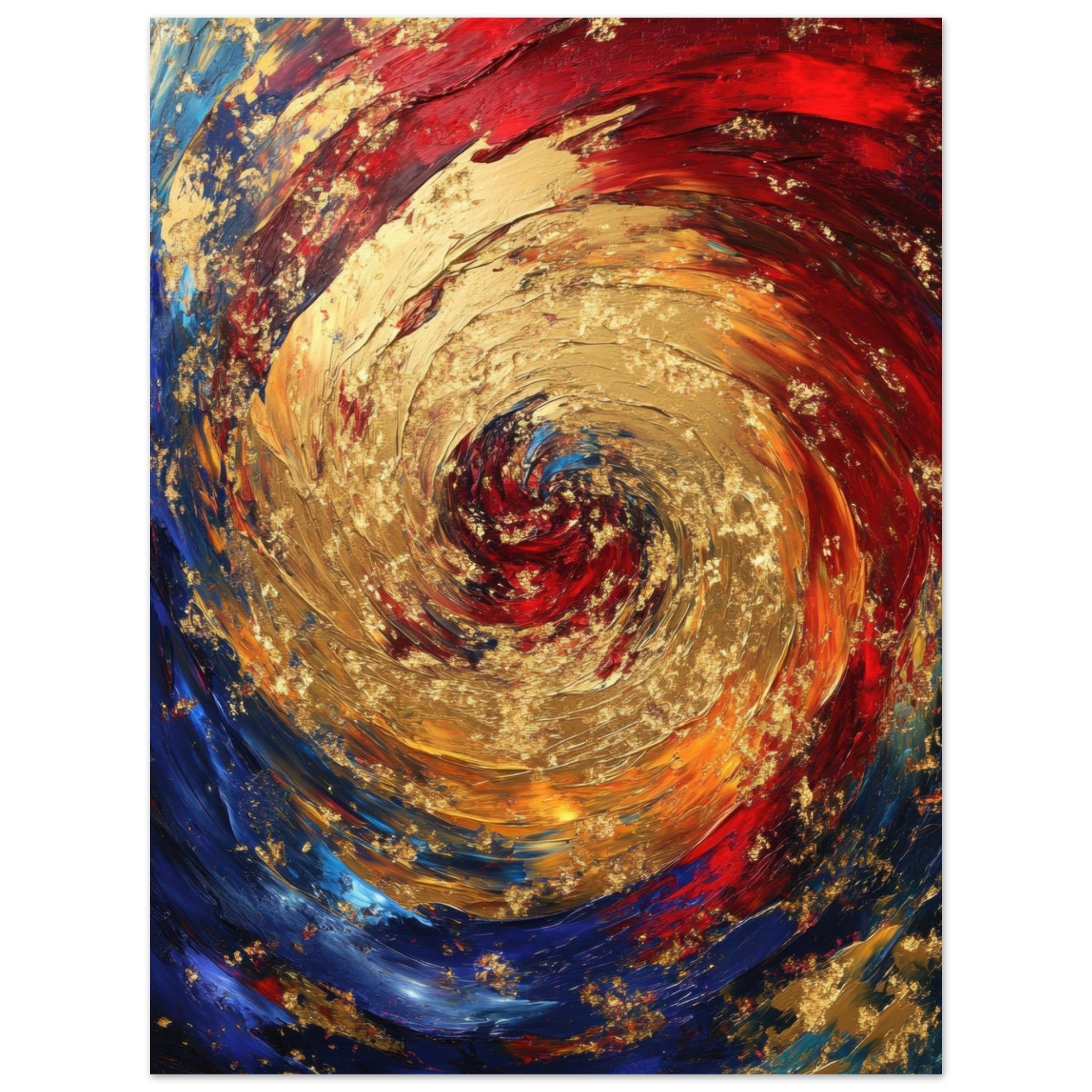 Aluminum Print Portrait - Vortex of Emotions A swirling fusion of vagrant 2 - Shop Ai Art WebShop - Digital Art online Store