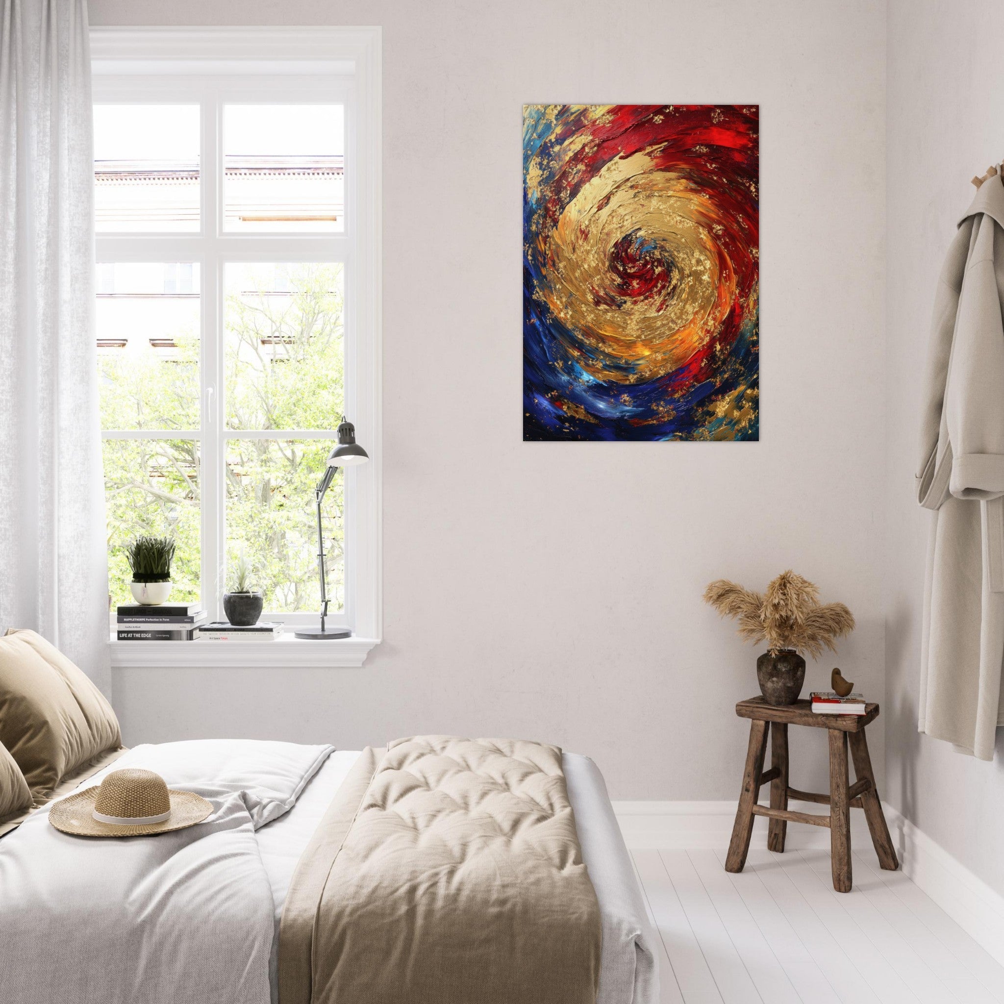 Aluminum Print Portrait - Vortex of Emotions A swirling fusion of vagrant 2 - Shop Ai Art WebShop - Digital Art online Store