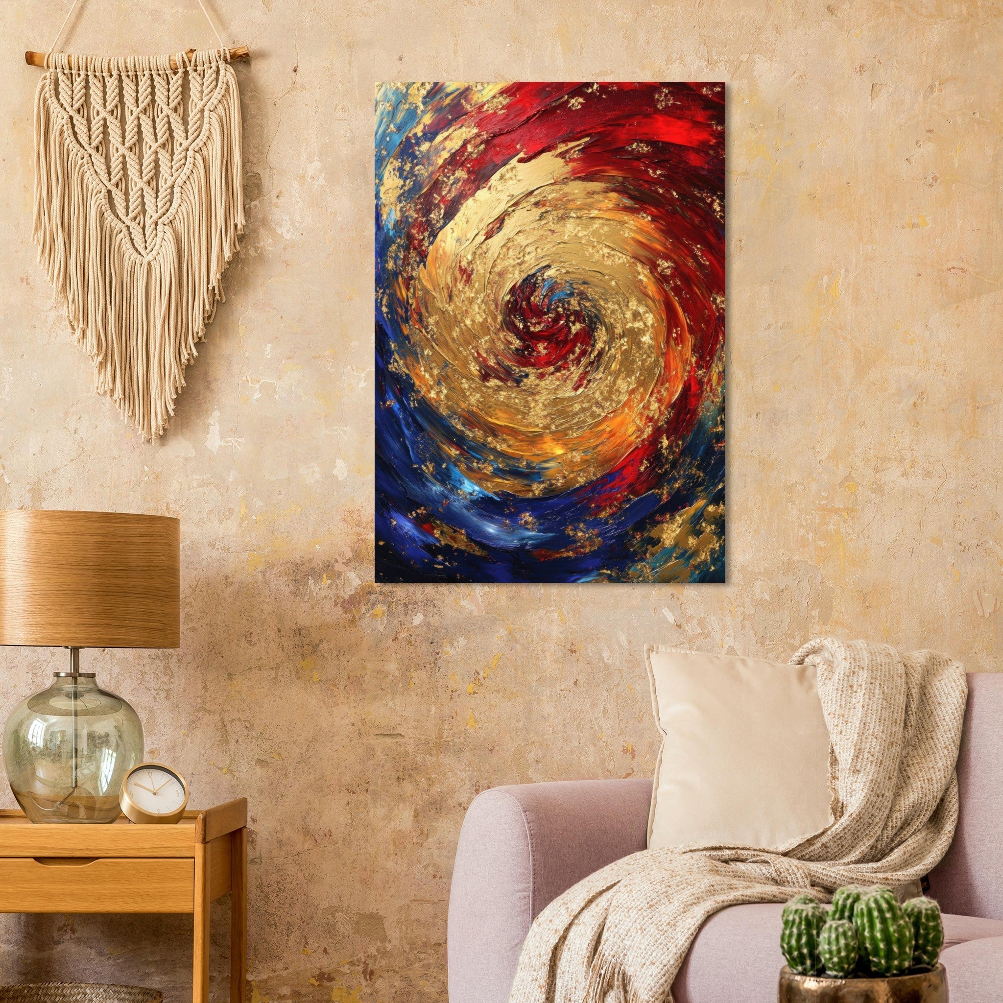 Aluminum Print Portrait - Vortex of Emotions A swirling fusion of vagrant 2 - Shop Ai Art WebShop - Digital Art online Store