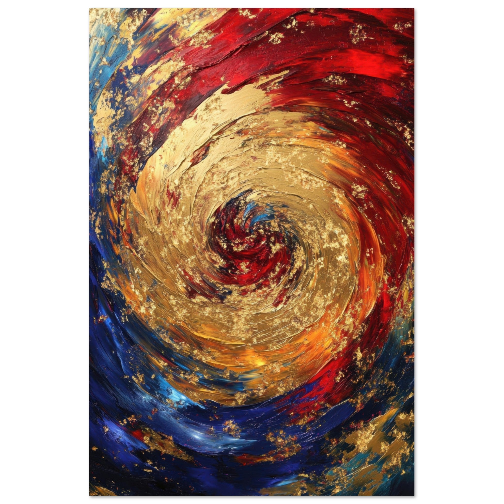 Aluminum Print Portrait - Vortex of Emotions A swirling fusion of vagrant 2 - Shop Ai Art WebShop - Digital Art online Store