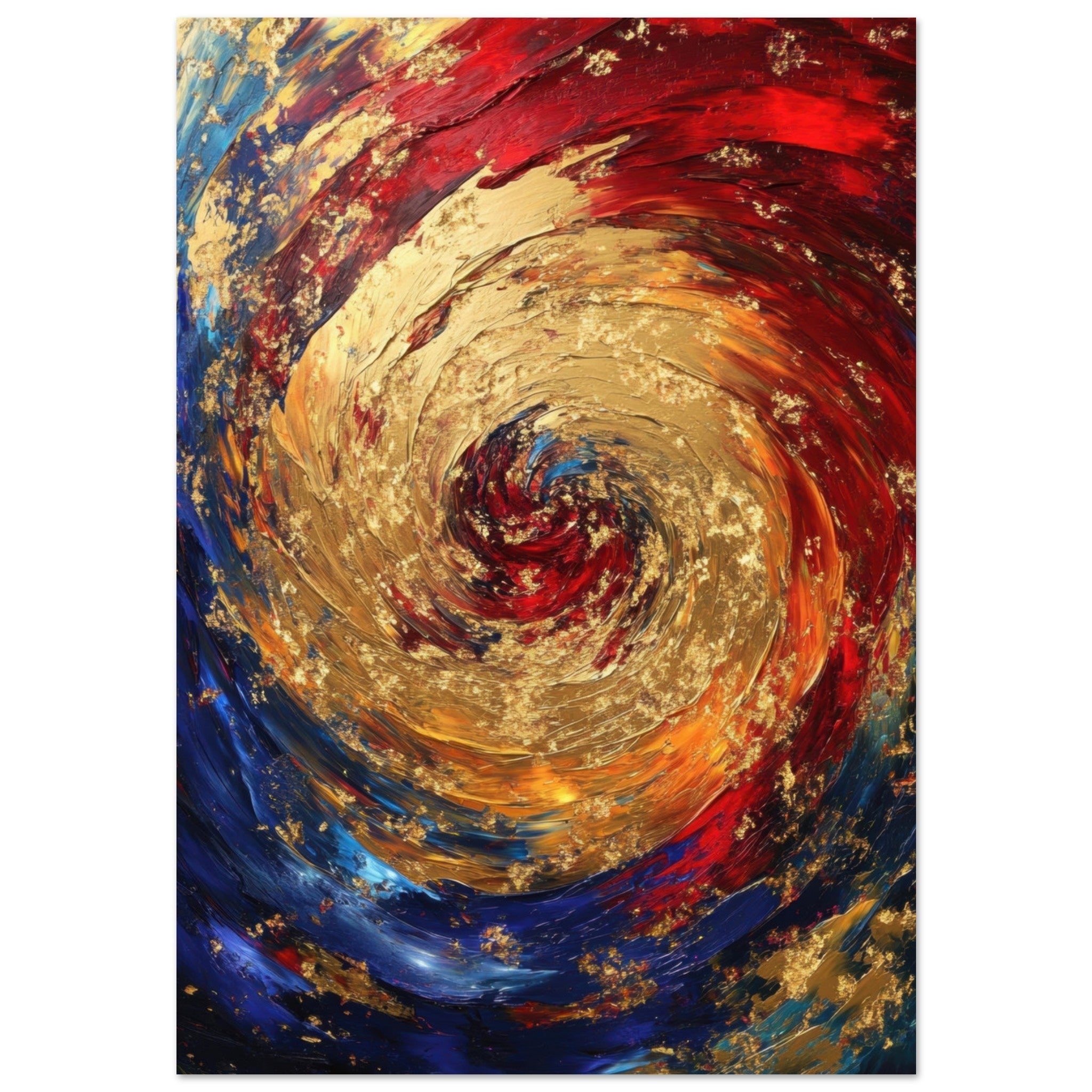 Aluminum Print Portrait - Vortex of Emotions A swirling fusion of vagrant 2 - Shop Ai Art WebShop - Digital Art online Store