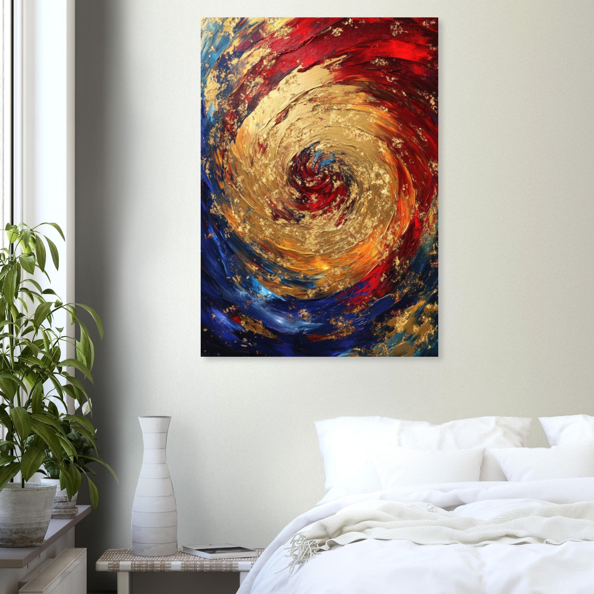 Aluminum Print Portrait - Vortex of Emotions A swirling fusion of vagrant 2 - Shop Ai Art WebShop - Digital Art online Store