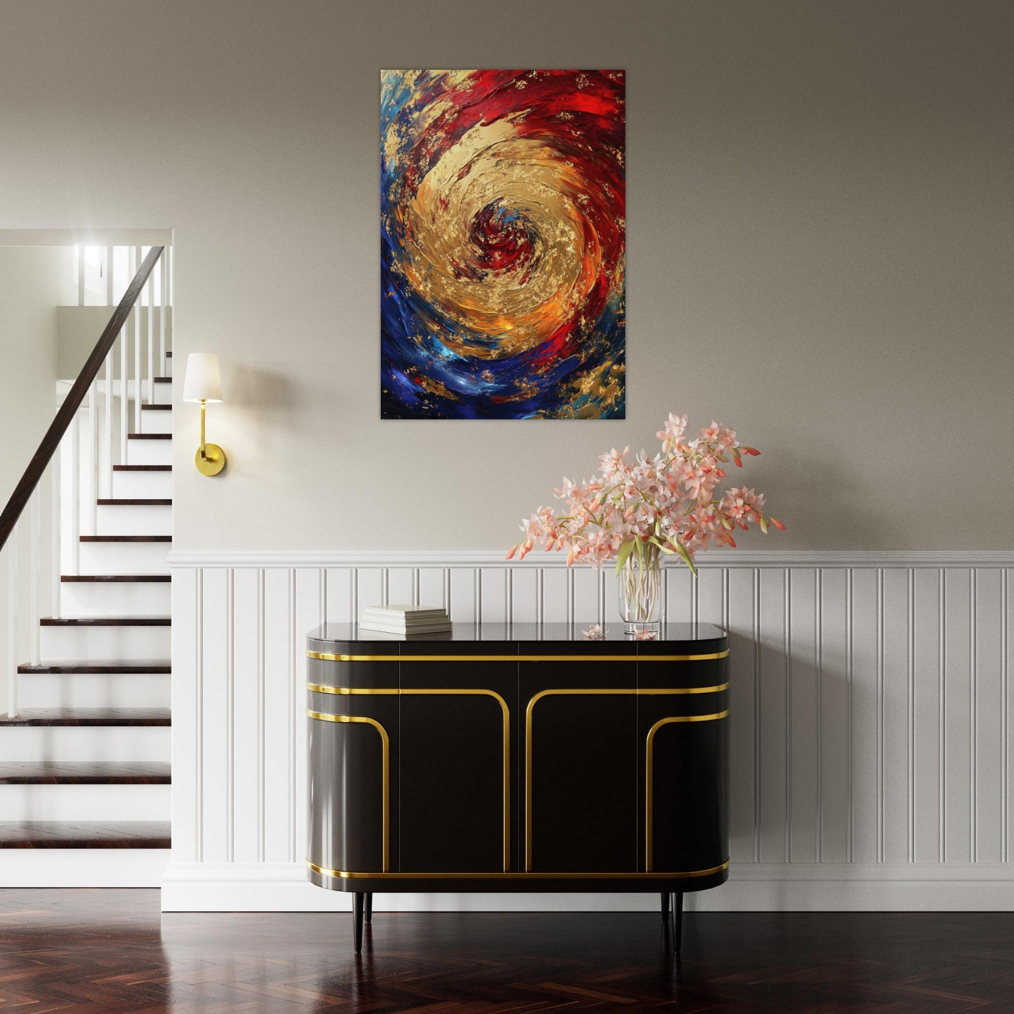 Aluminum Print Portrait - Vortex of Emotions A swirling fusion of vagrant 2 - Shop Ai Art WebShop - Digital Art online Store