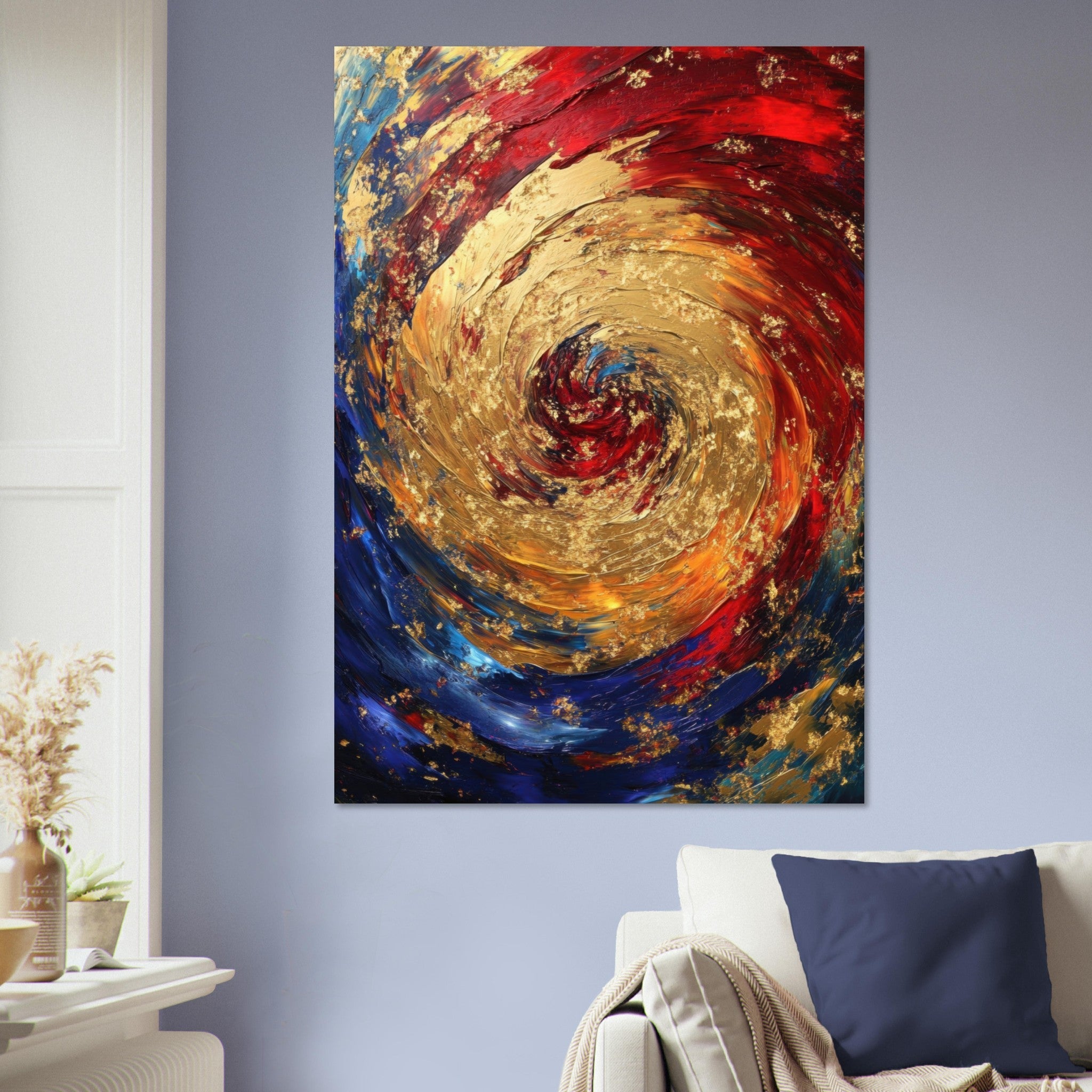 Aluminum Print Portrait - Vortex of Emotions A swirling fusion of vagrant 2 - Shop Ai Art WebShop - Digital Art online Store