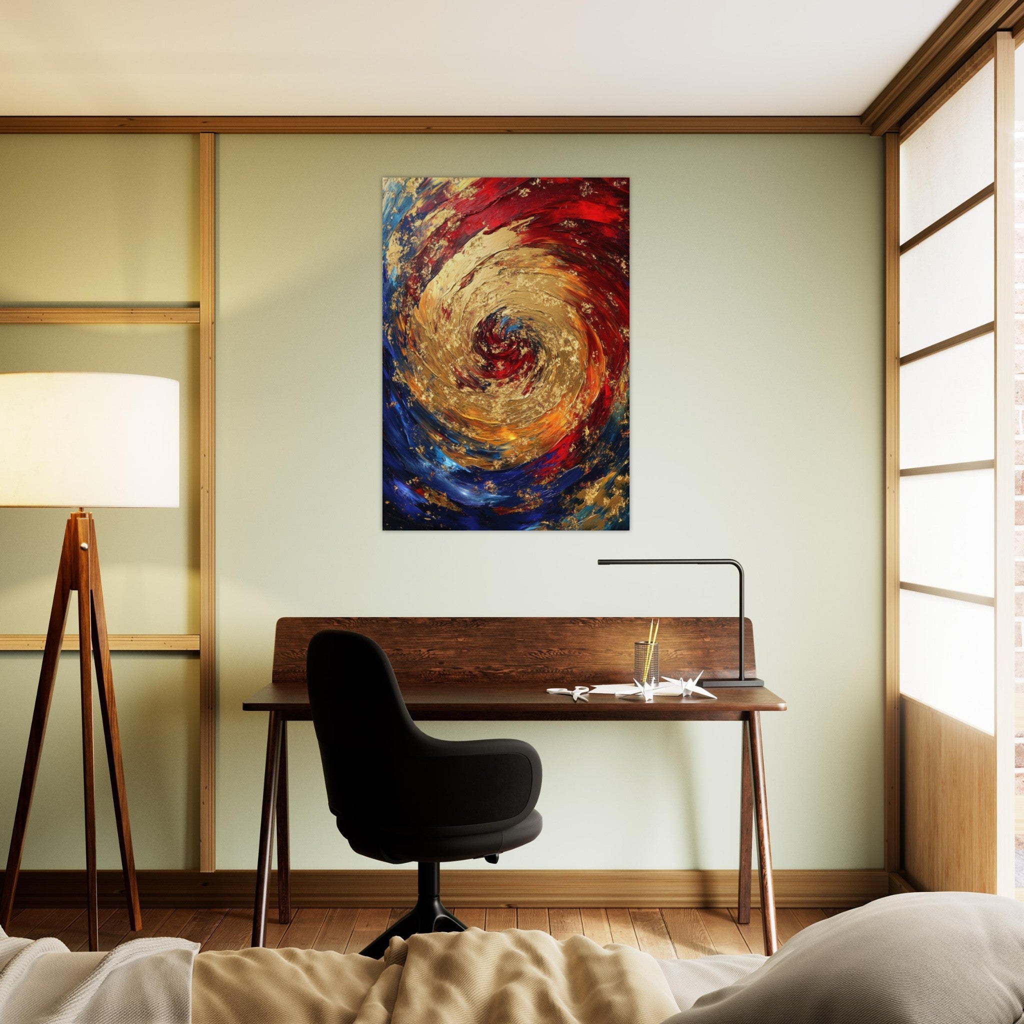 Aluminum Print Portrait - Vortex of Emotions A swirling fusion of vagrant 2 - Shop Ai Art WebShop - Digital Art online Store