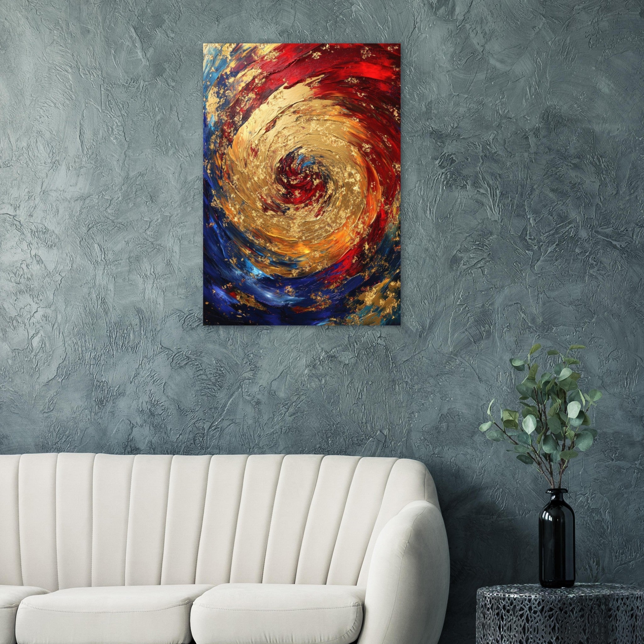 Aluminum Print Portrait - Vortex of Emotions A swirling fusion of vagrant 2 - Shop Ai Art WebShop - Digital Art online Store