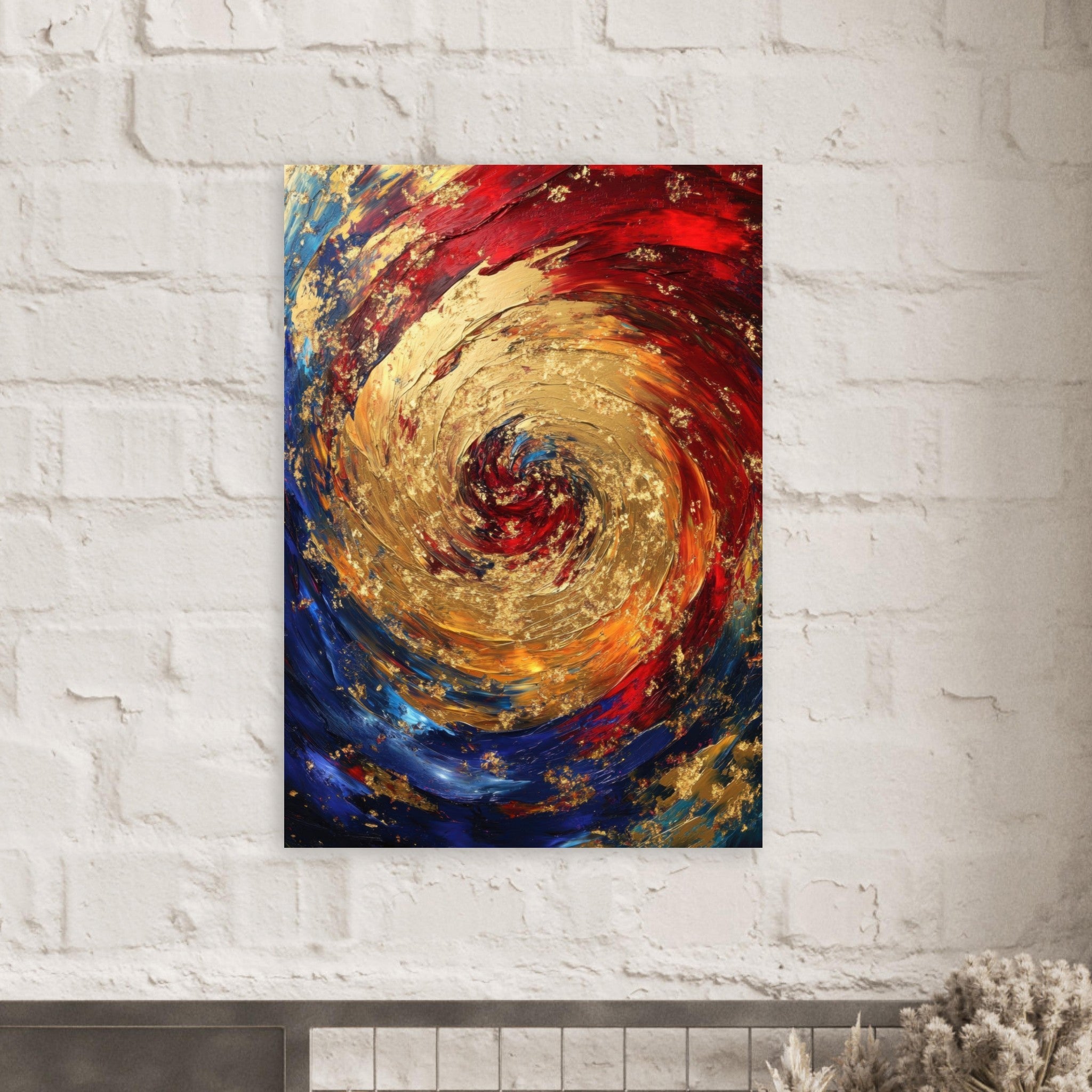Aluminum Print Portrait - Vortex of Emotions A swirling fusion of vagrant 2 - Shop Ai Art WebShop - Digital Art online Store