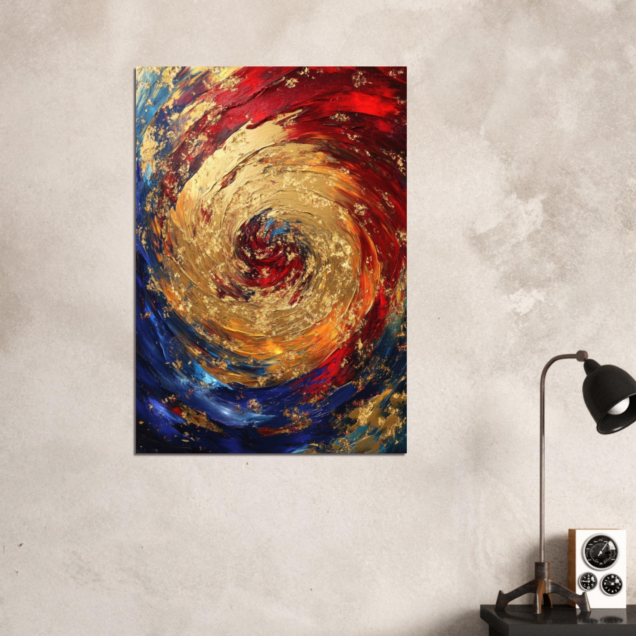 Aluminum Print Portrait - Vortex of Emotions A swirling fusion of vagrant 2 - Shop Ai Art WebShop - Digital Art online Store