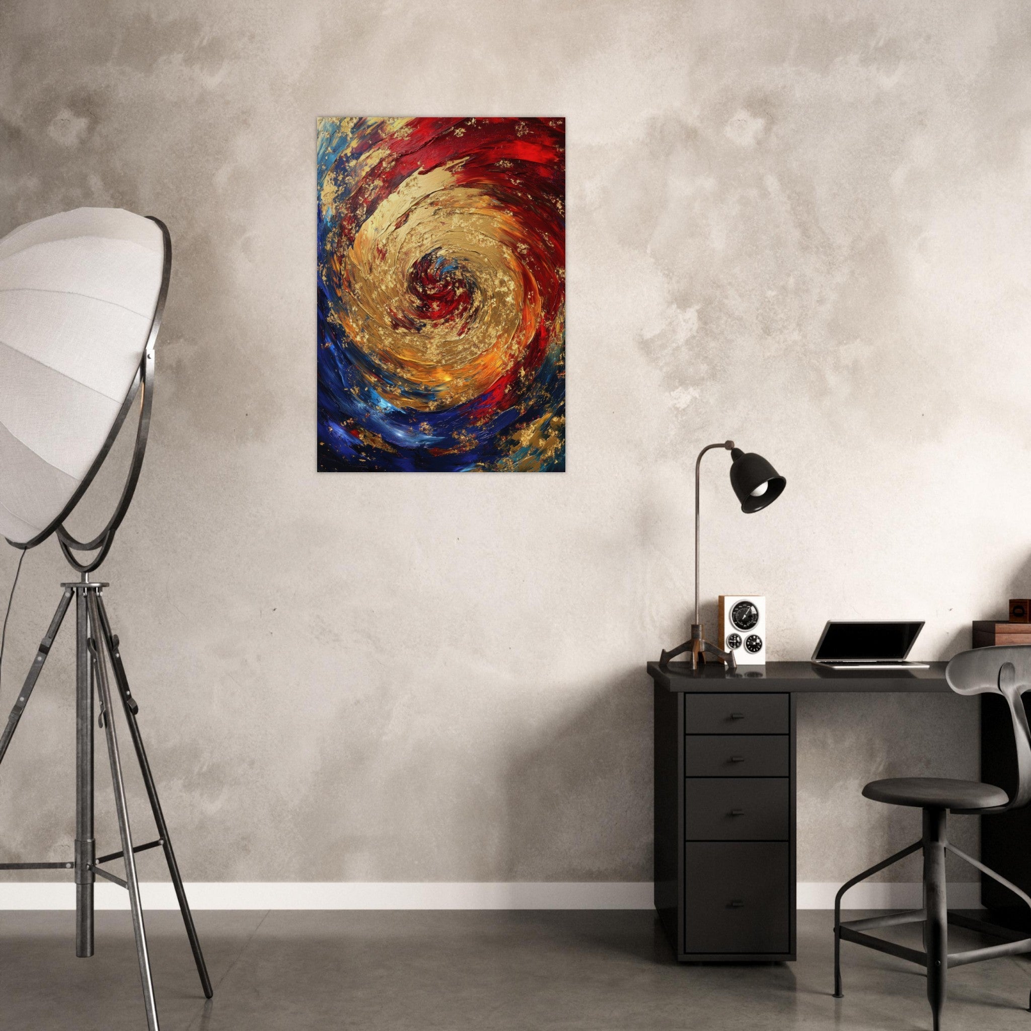 Aluminum Print Portrait - Vortex of Emotions A swirling fusion of vagrant 2 - Shop Ai Art WebShop - Digital Art online Store