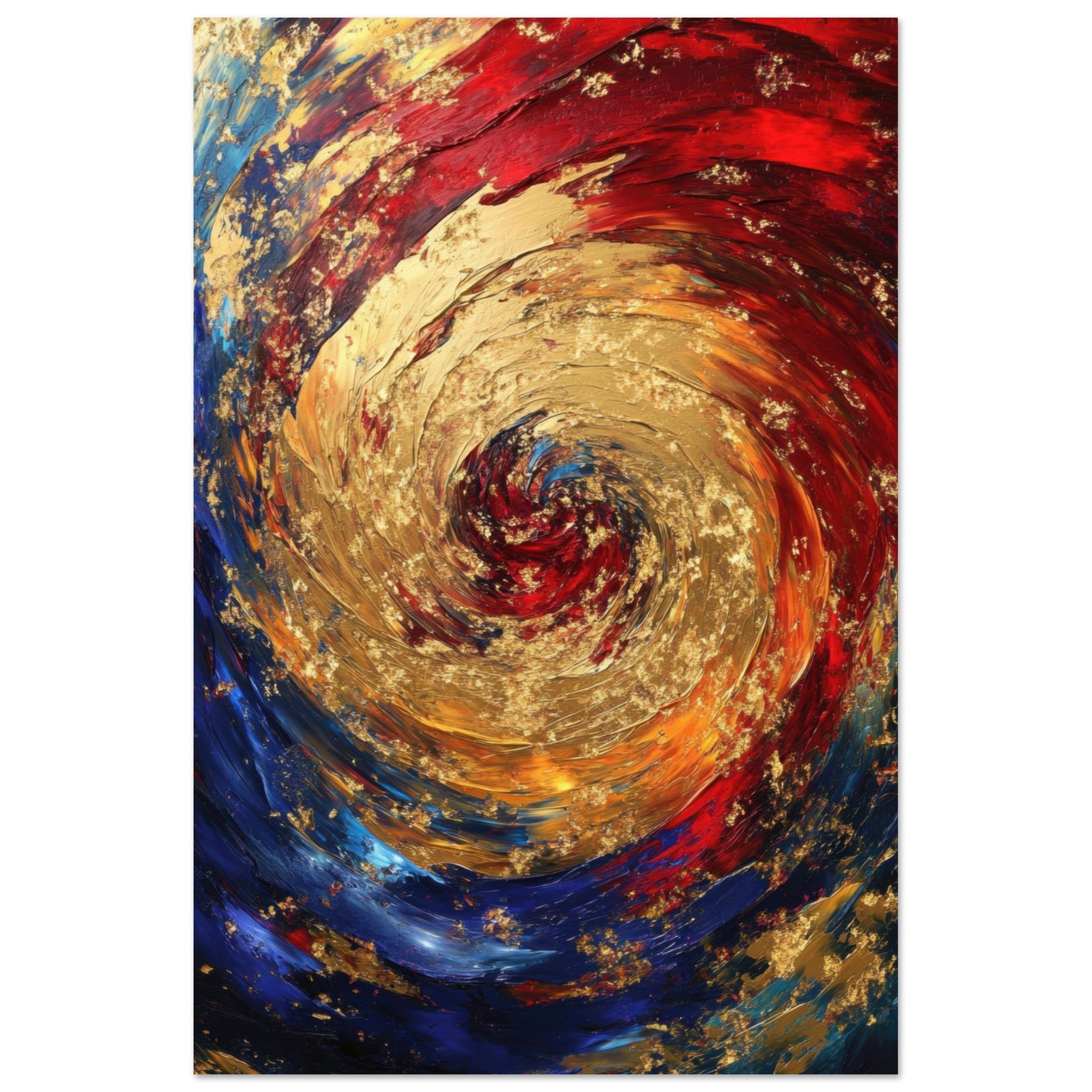 Aluminum Print Portrait - Vortex of Emotions A swirling fusion of vagrant 2 - Shop Ai Art WebShop - Digital Art online Store