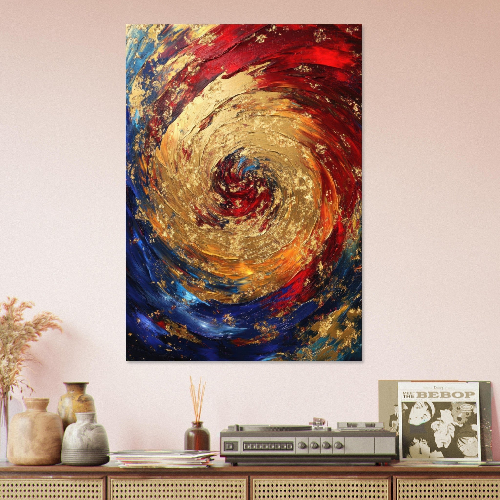 Aluminum Print Portrait - Vortex of Emotions A swirling fusion of vagrant 2 - Shop Ai Art WebShop - Digital Art online Store