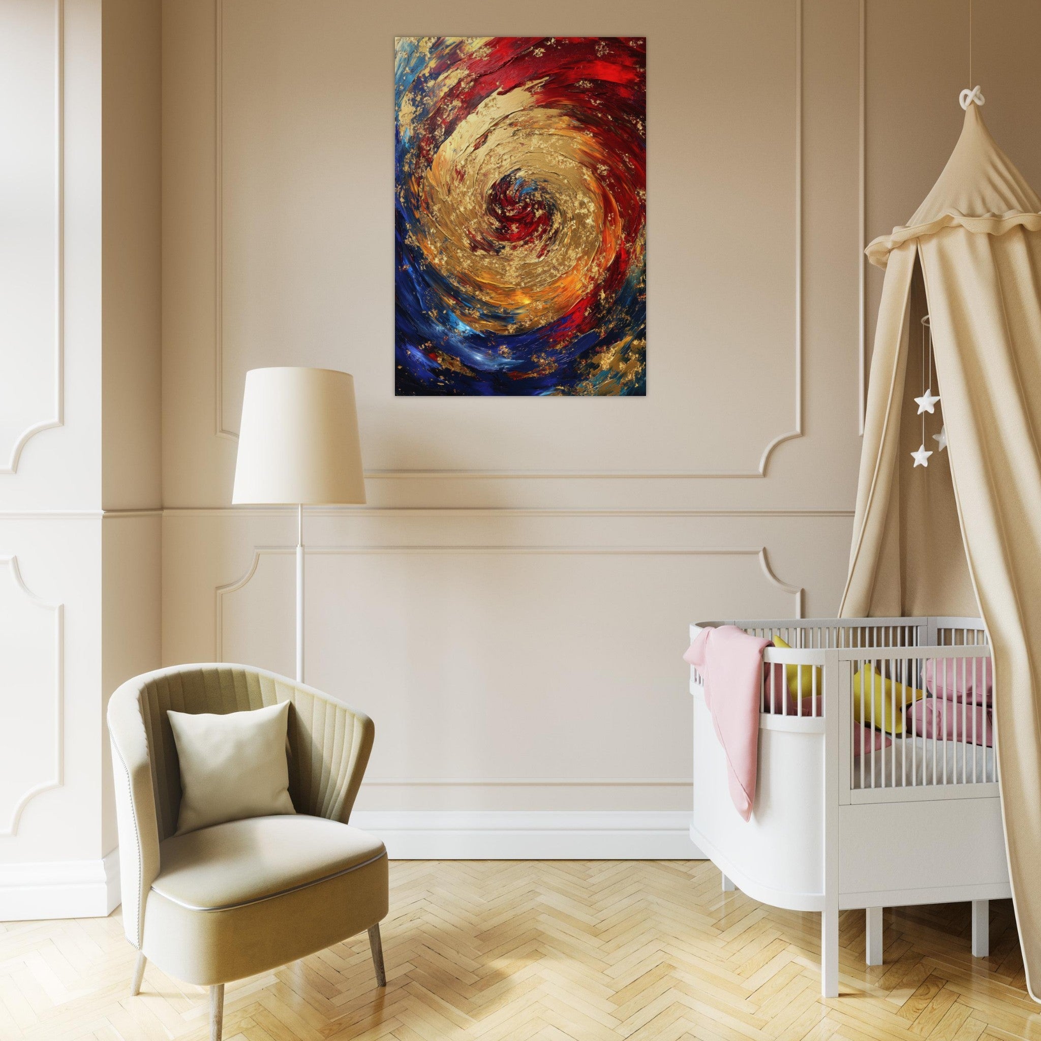 Aluminum Print Portrait - Vortex of Emotions A swirling fusion of vagrant 2 - Shop Ai Art WebShop - Digital Art online Store