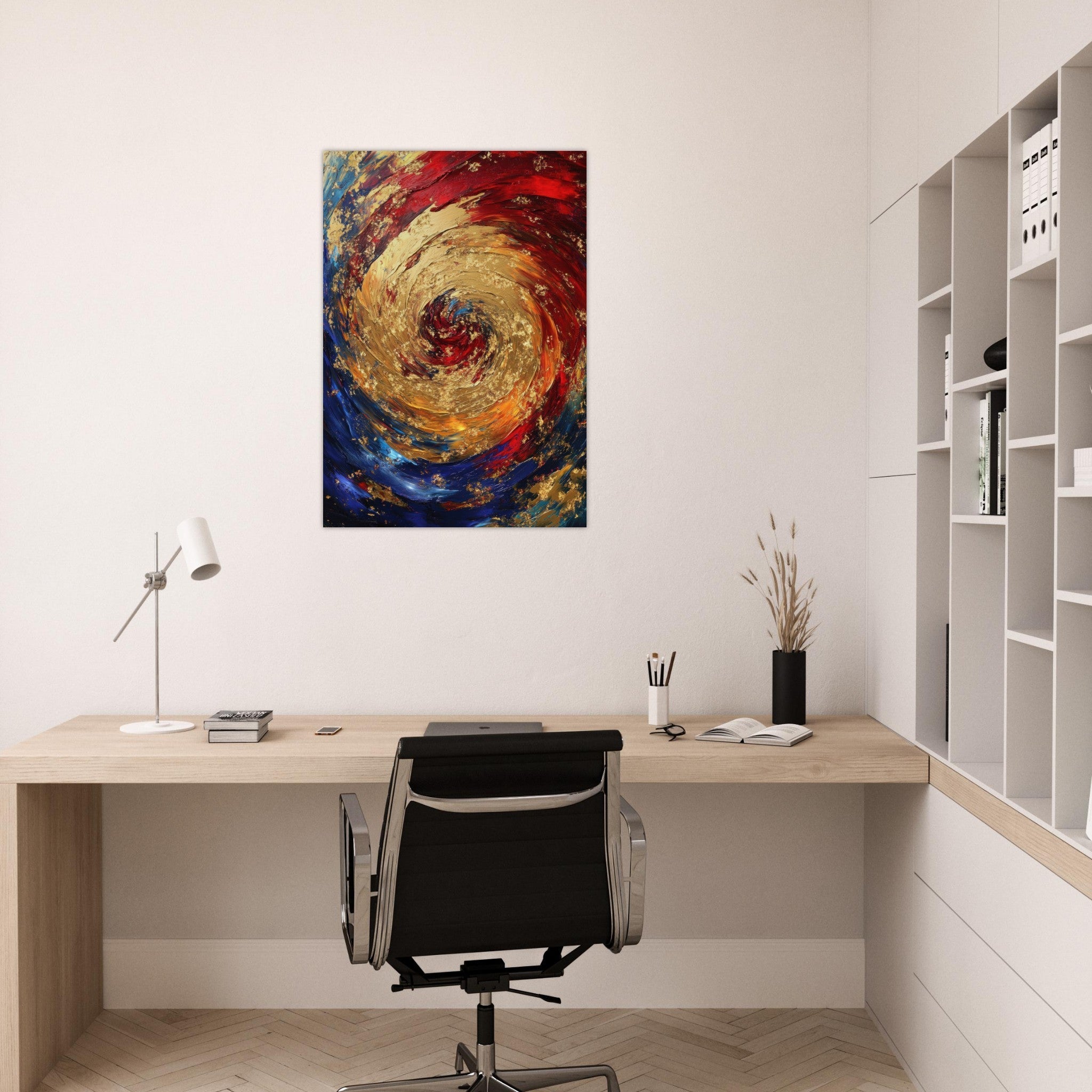 Aluminum Print Portrait - Vortex of Emotions A swirling fusion of vagrant 2 - Shop Ai Art WebShop - Digital Art online Store