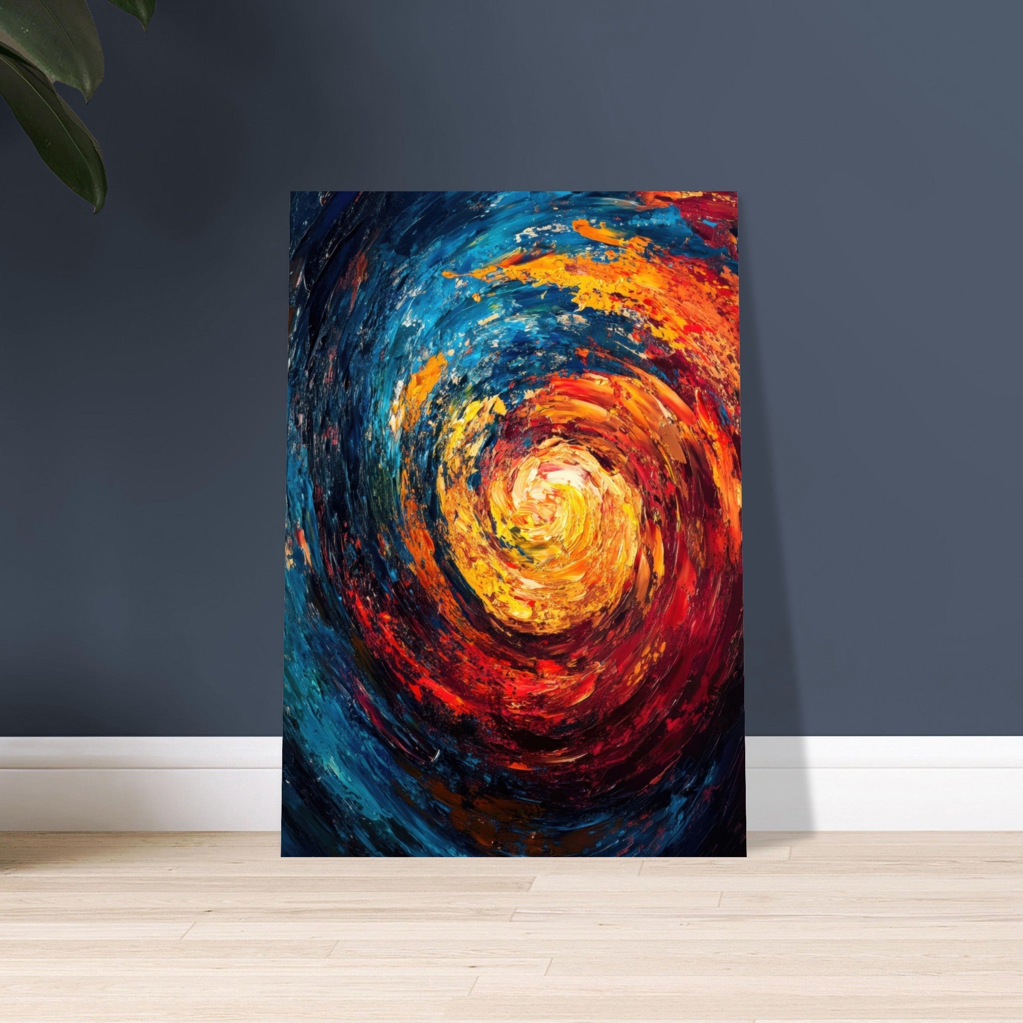 Aluminum Print Portrait - Vortex of Emotions A swirling fusion of vagrant - Shop Ai Art WebShop - Digital Art online Store