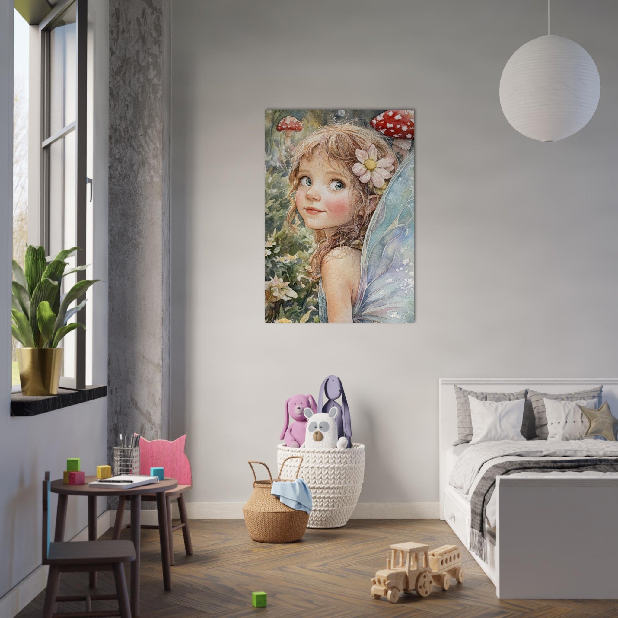 Aluminum Print Portrait - Watercolor Faerie Glade Watercolor Over - the - Thou 3 - Shop Ai Art WebShop - Digital Art online Store
