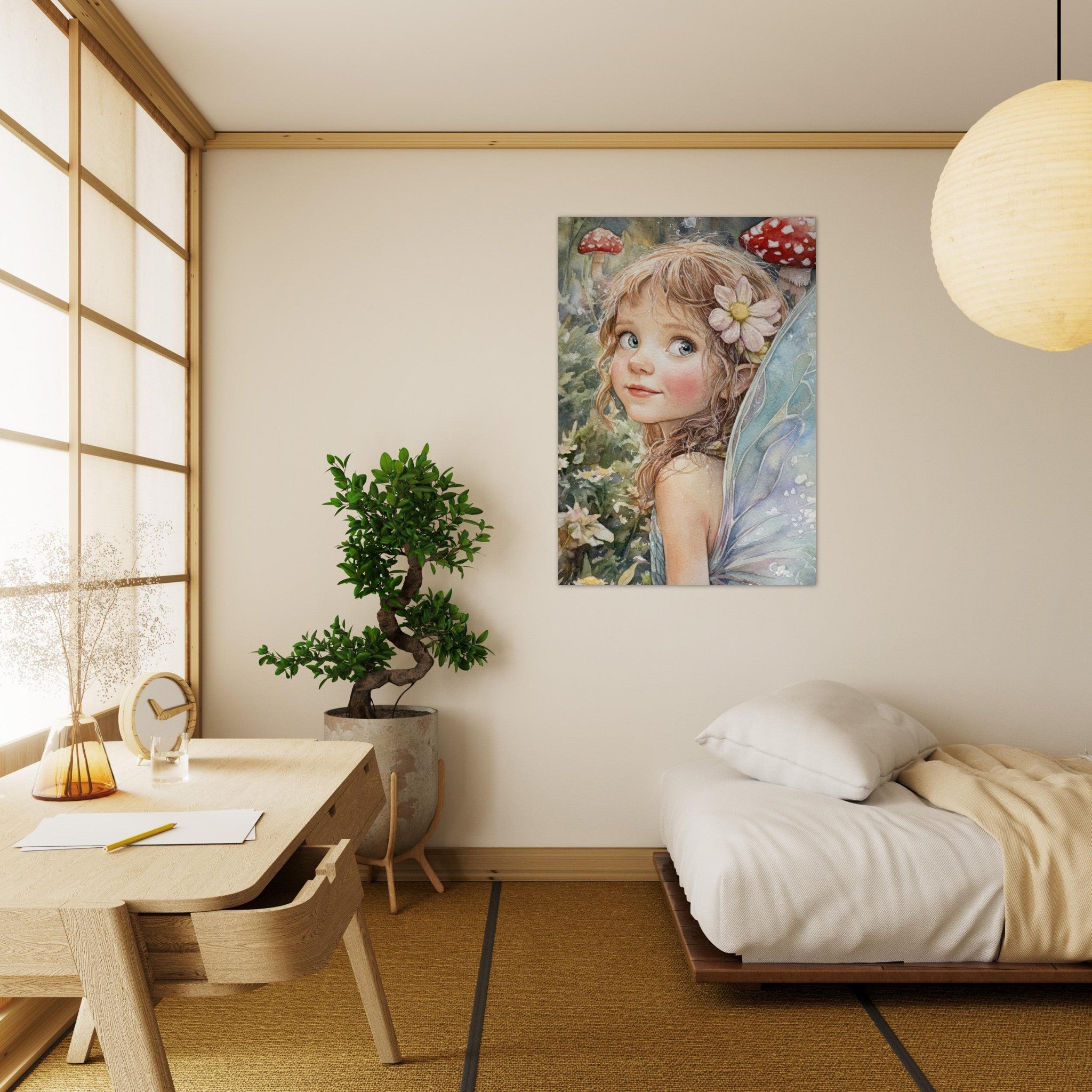 Aluminum Print Portrait - Watercolor Faerie Glade Watercolor Over - the - Thou 3 - Shop Ai Art WebShop - Digital Art online Store
