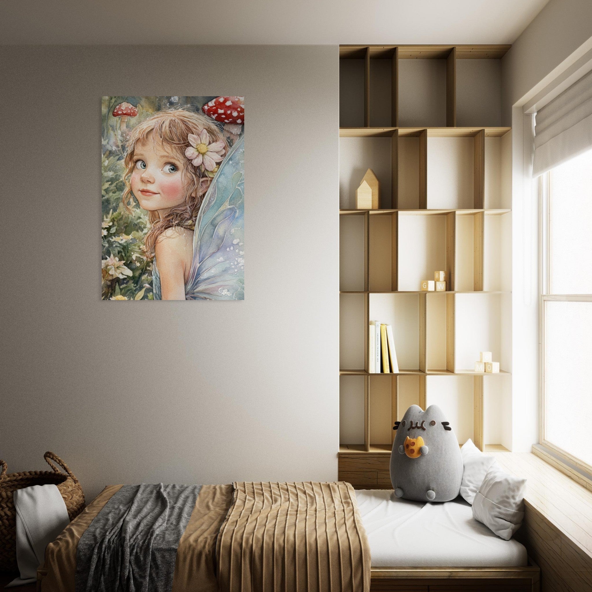 Aluminum Print Portrait - Watercolor Faerie Glade Watercolor Over - the - Thou 3 - Shop Ai Art WebShop - Digital Art online Store