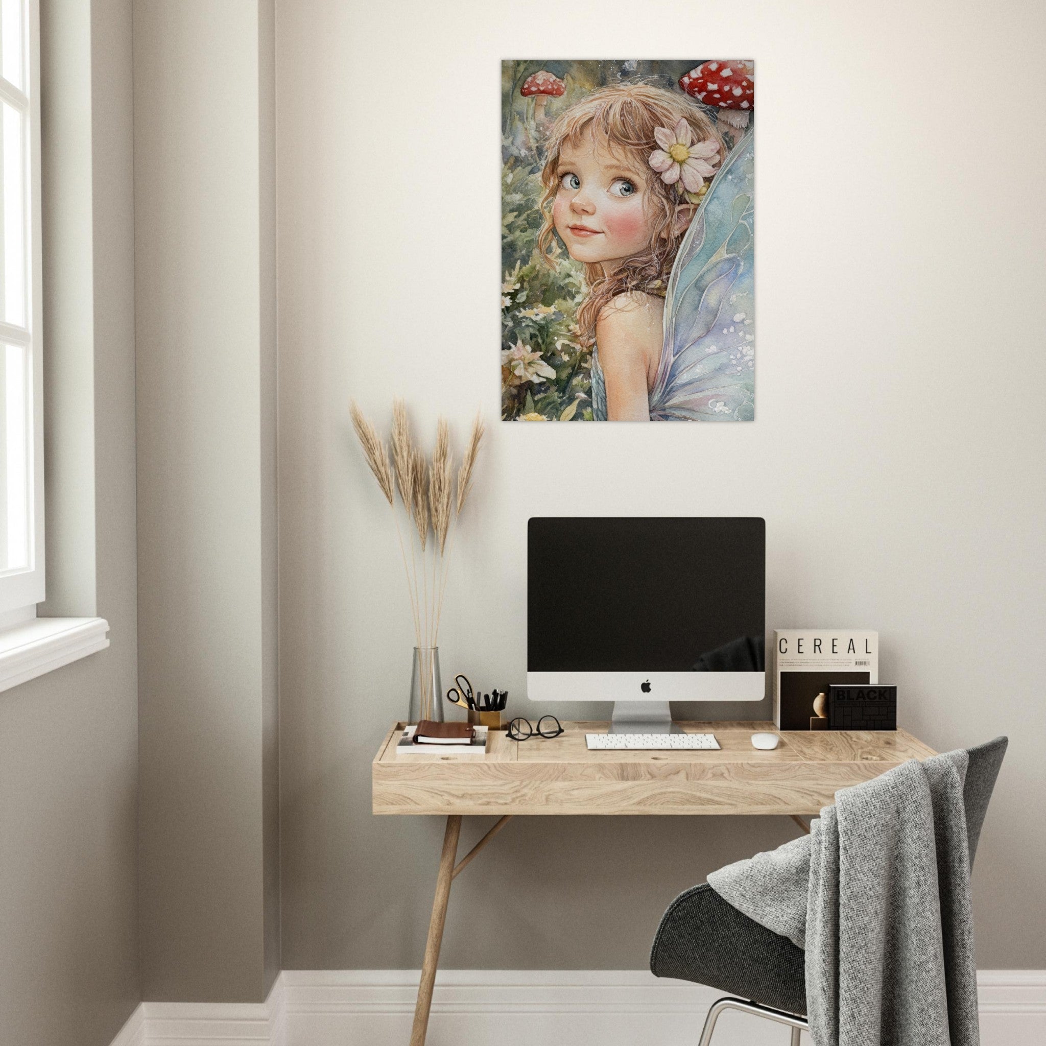 Aluminum Print Portrait - Watercolor Faerie Glade Watercolor Over - the - Thou 3 - Shop Ai Art WebShop - Digital Art online Store