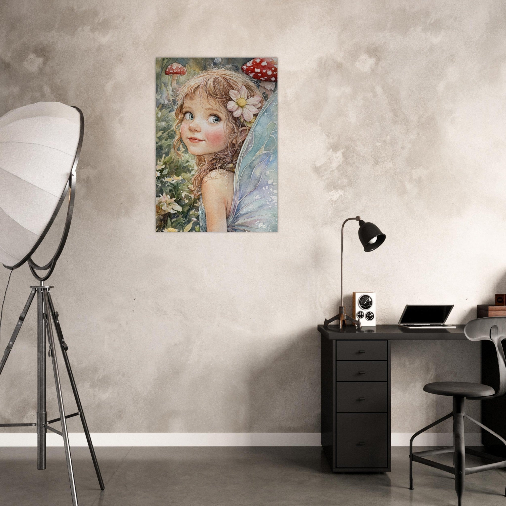Aluminum Print Portrait - Watercolor Faerie Glade Watercolor Over - the - Thou 3 - Shop Ai Art WebShop - Digital Art online Store