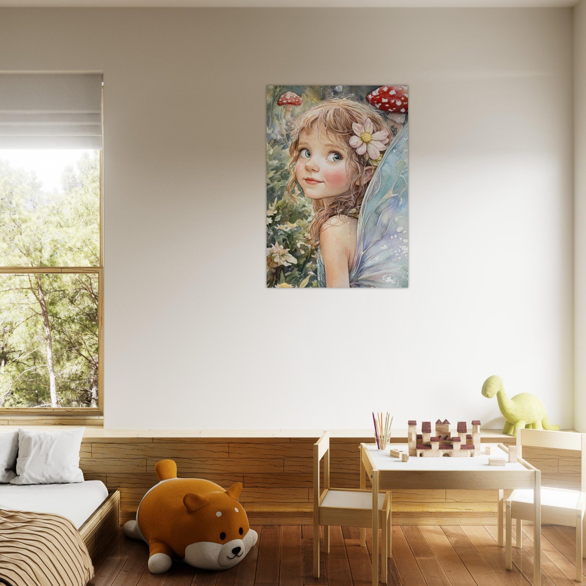 Aluminum Print Portrait - Watercolor Faerie Glade Watercolor Over - the - Thou 3 - Shop Ai Art WebShop - Digital Art online Store