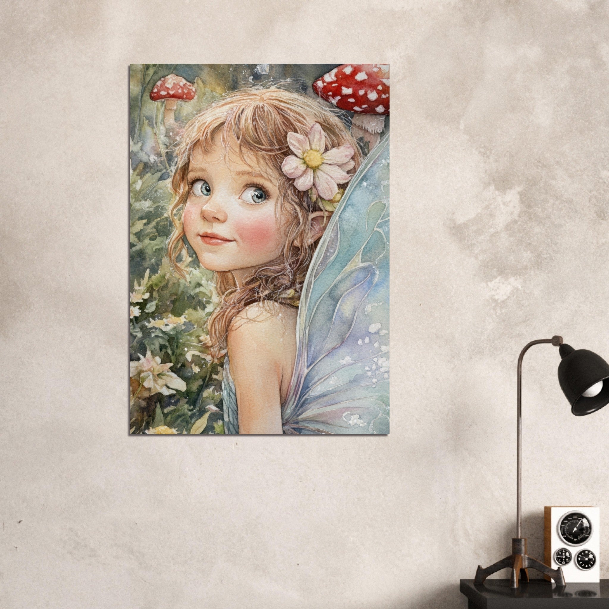 Aluminum Print Portrait - Watercolor Faerie Glade Watercolor Over - the - Thou 3 - Shop Ai Art WebShop - Digital Art online Store