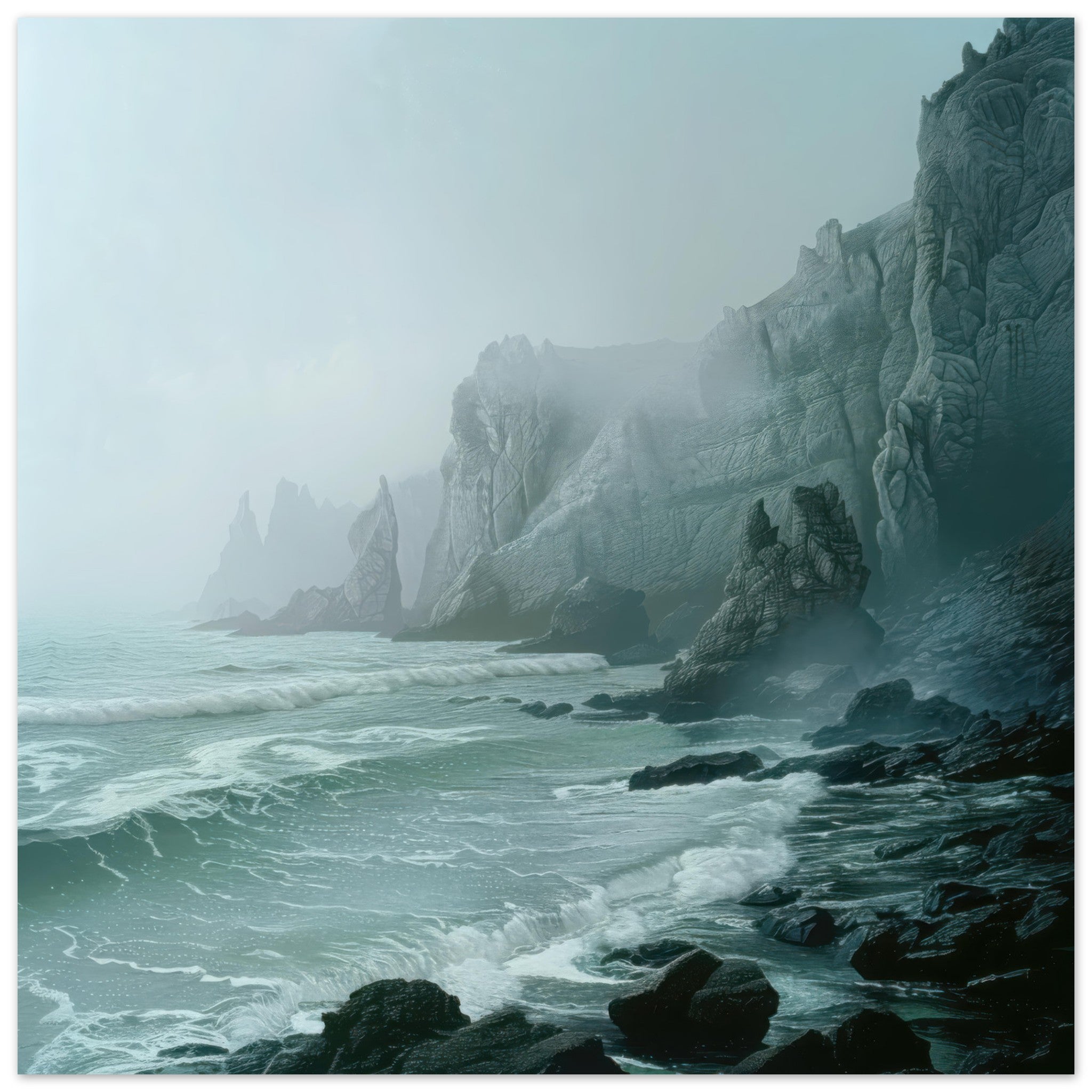 Aluminum Print Square - Nature 1 - Shop Ai Art WebShop - Digital Art online Store