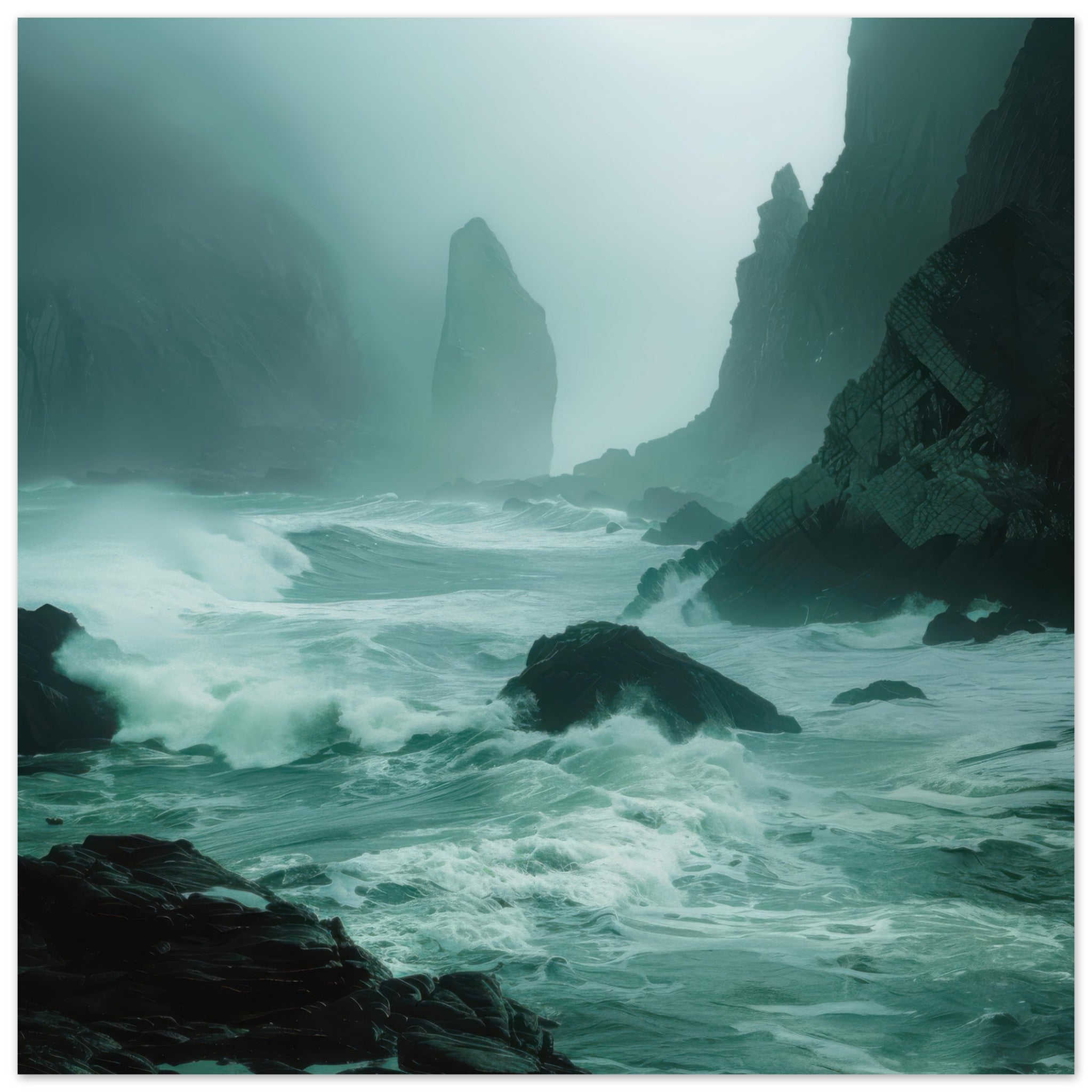 Aluminum Print Square - Nature - Shop Ai Art WebShop - Digital Art online Store
