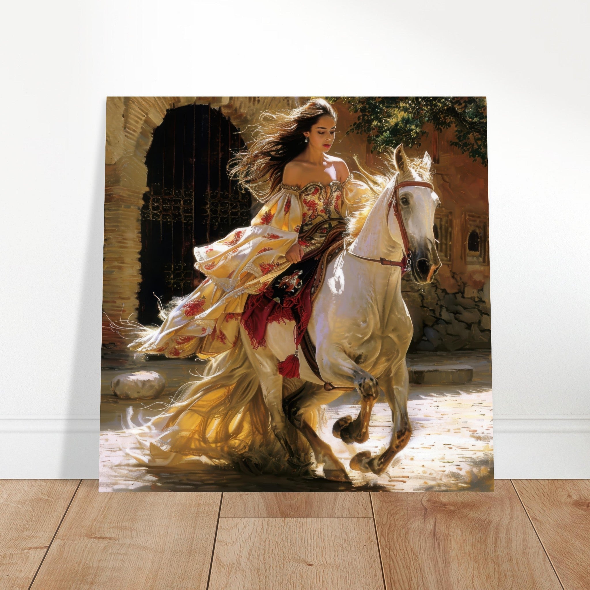 Aluminum Print Square - Romanticism art style culture of Spain 1 - Shop Ai Art WebShop - Digital Art online Store