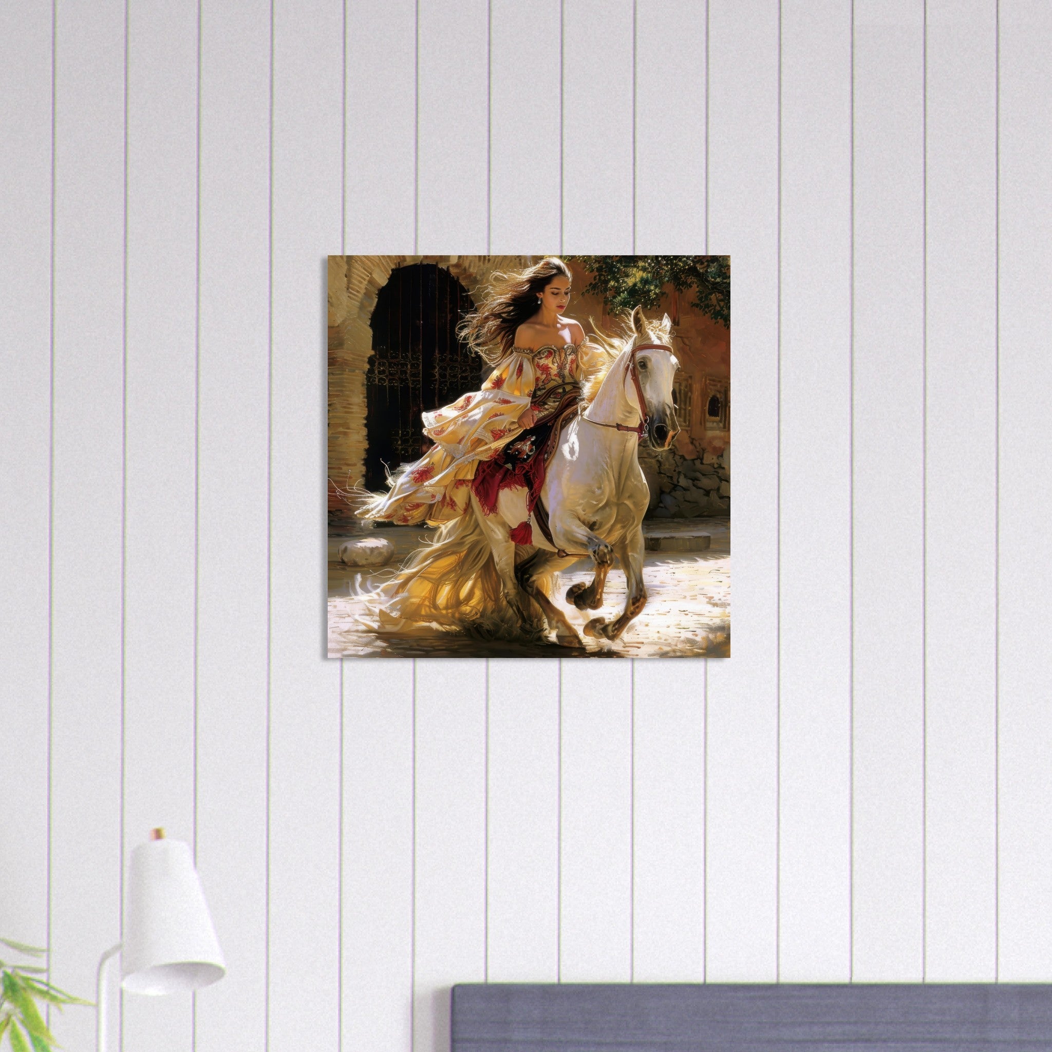 Aluminum Print Square - Romanticism art style culture of Spain 1 - Shop Ai Art WebShop - Digital Art online Store