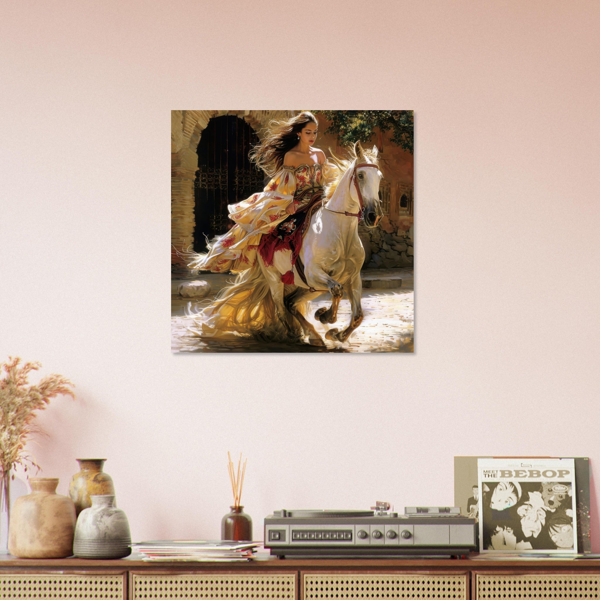 Aluminum Print Square - Romanticism art style culture of Spain 1 - Shop Ai Art WebShop - Digital Art online Store