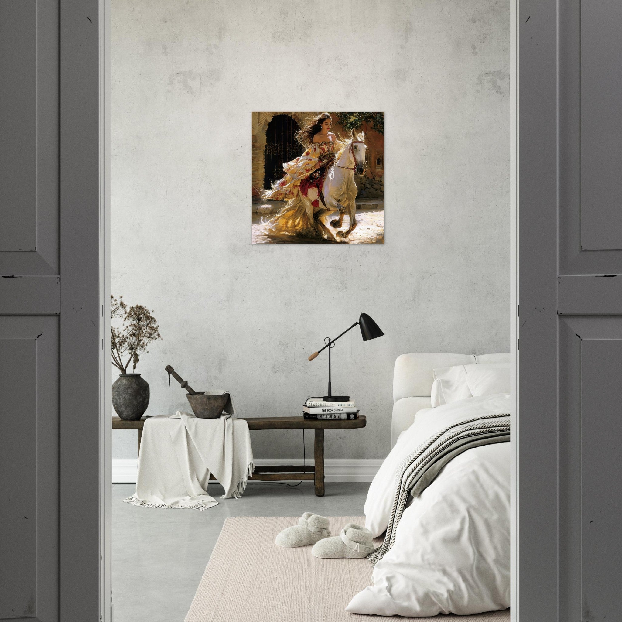 Aluminum Print Square - Romanticism art style culture of Spain 1 - Shop Ai Art WebShop - Digital Art online Store