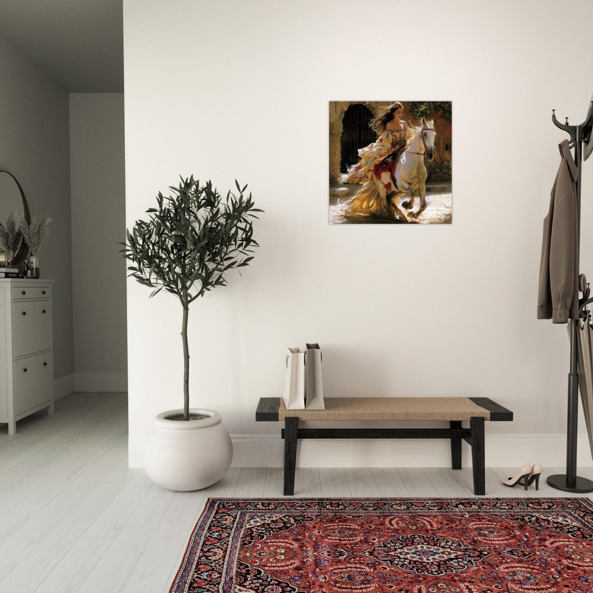 Aluminum Print Square - Romanticism art style culture of Spain 1 - Shop Ai Art WebShop - Digital Art online Store