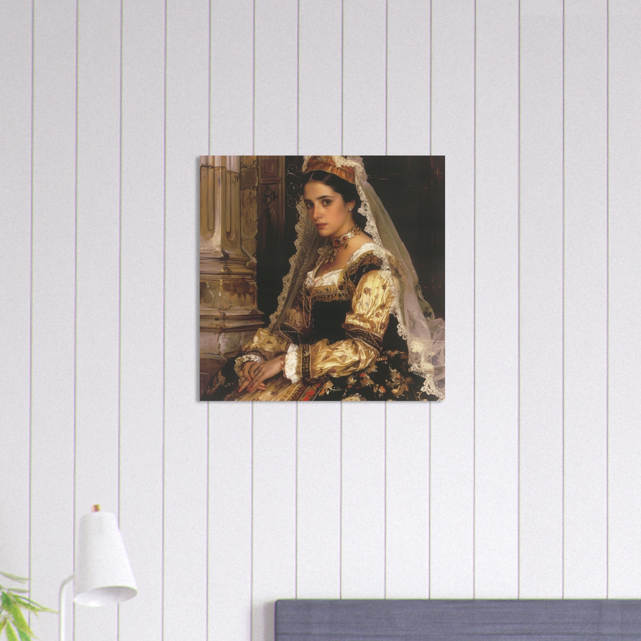Aluminum Print Square - Romanticism art style culture of Spain 2 - Shop Ai Art WebShop - Digital Art online Store
