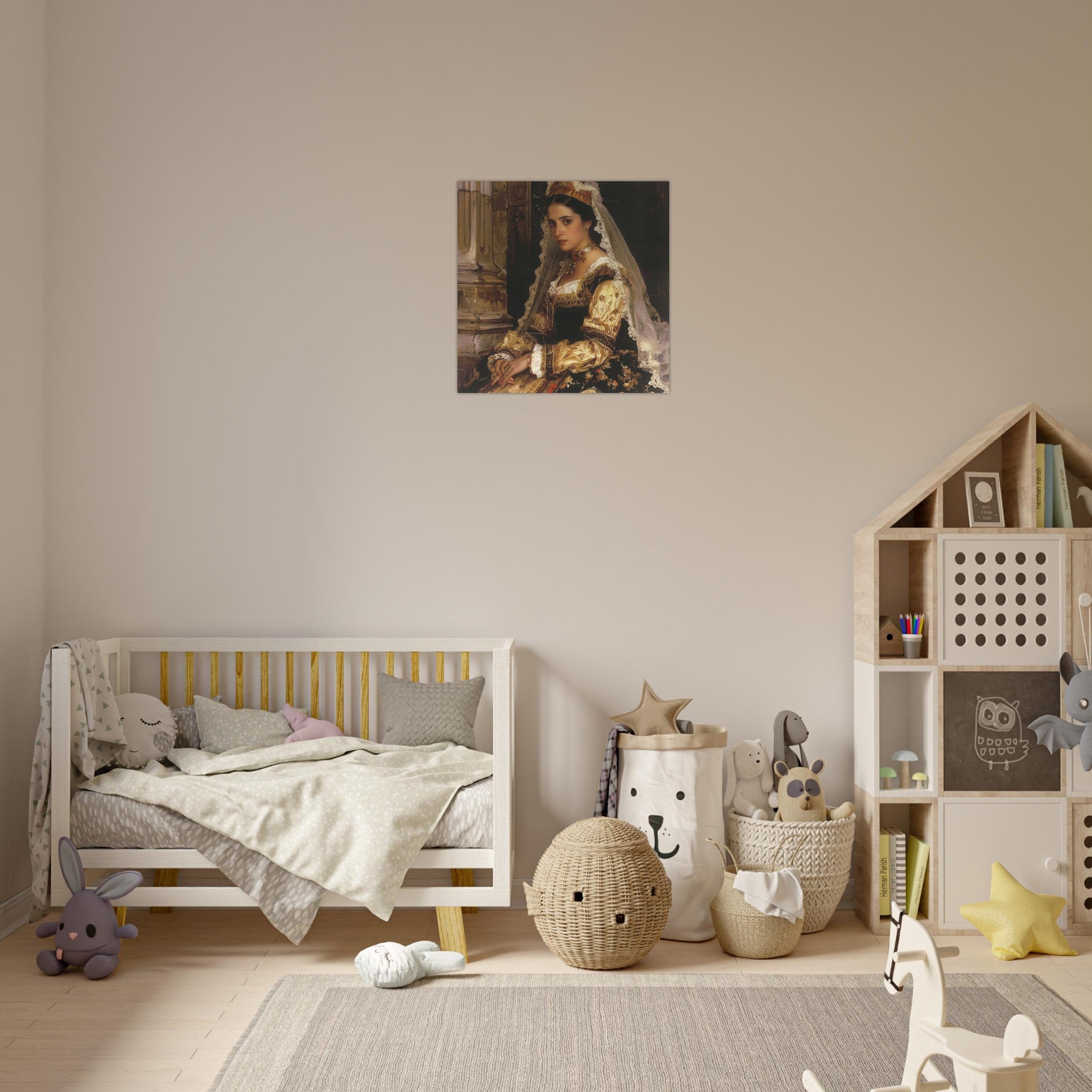 Aluminum Print Square - Romanticism art style culture of Spain 2 - Shop Ai Art WebShop - Digital Art online Store
