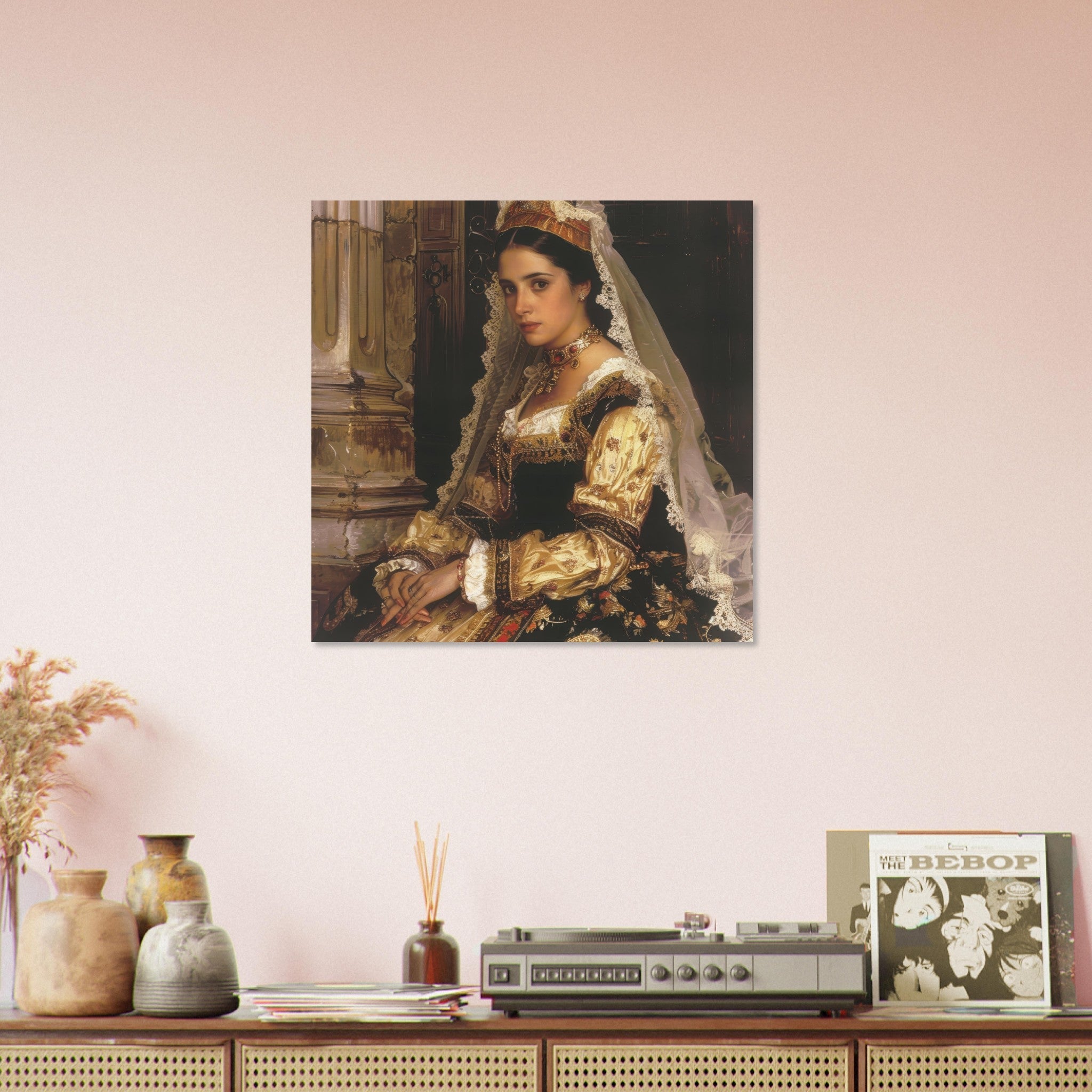 Aluminum Print Square - Romanticism art style culture of Spain 2 - Shop Ai Art WebShop - Digital Art online Store