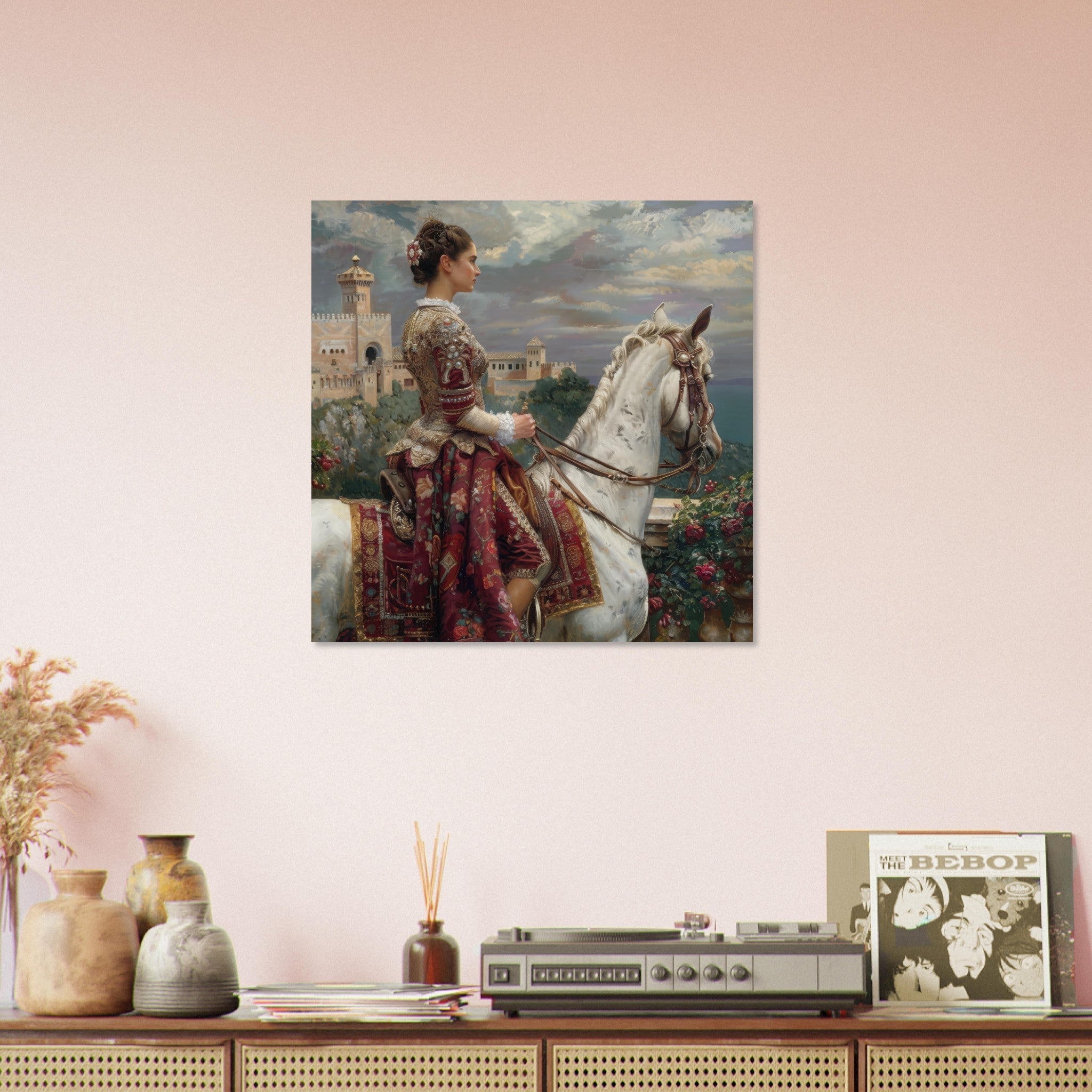 Aluminum Print Square - Romanticism art style culture of Spain 4 - Shop Ai Art WebShop - Digital Art online Store